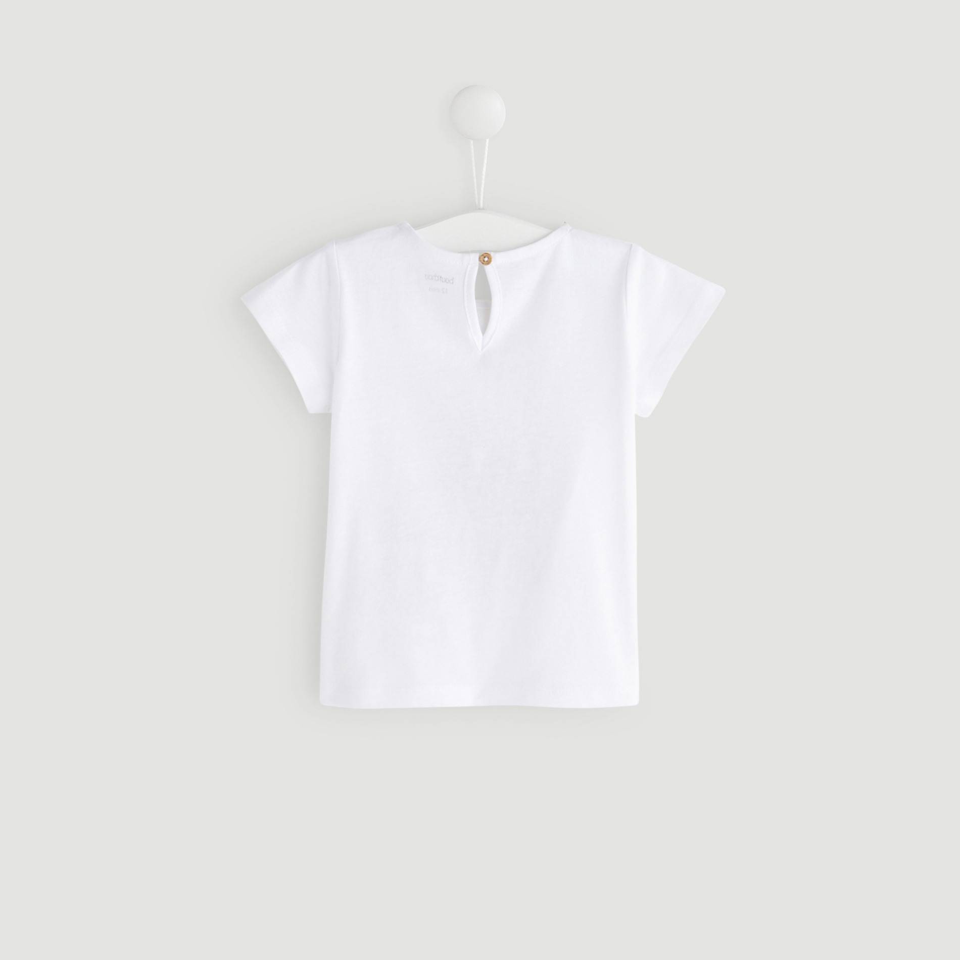 T-shirt manches courtes imprimé, Blanc, large image number 1