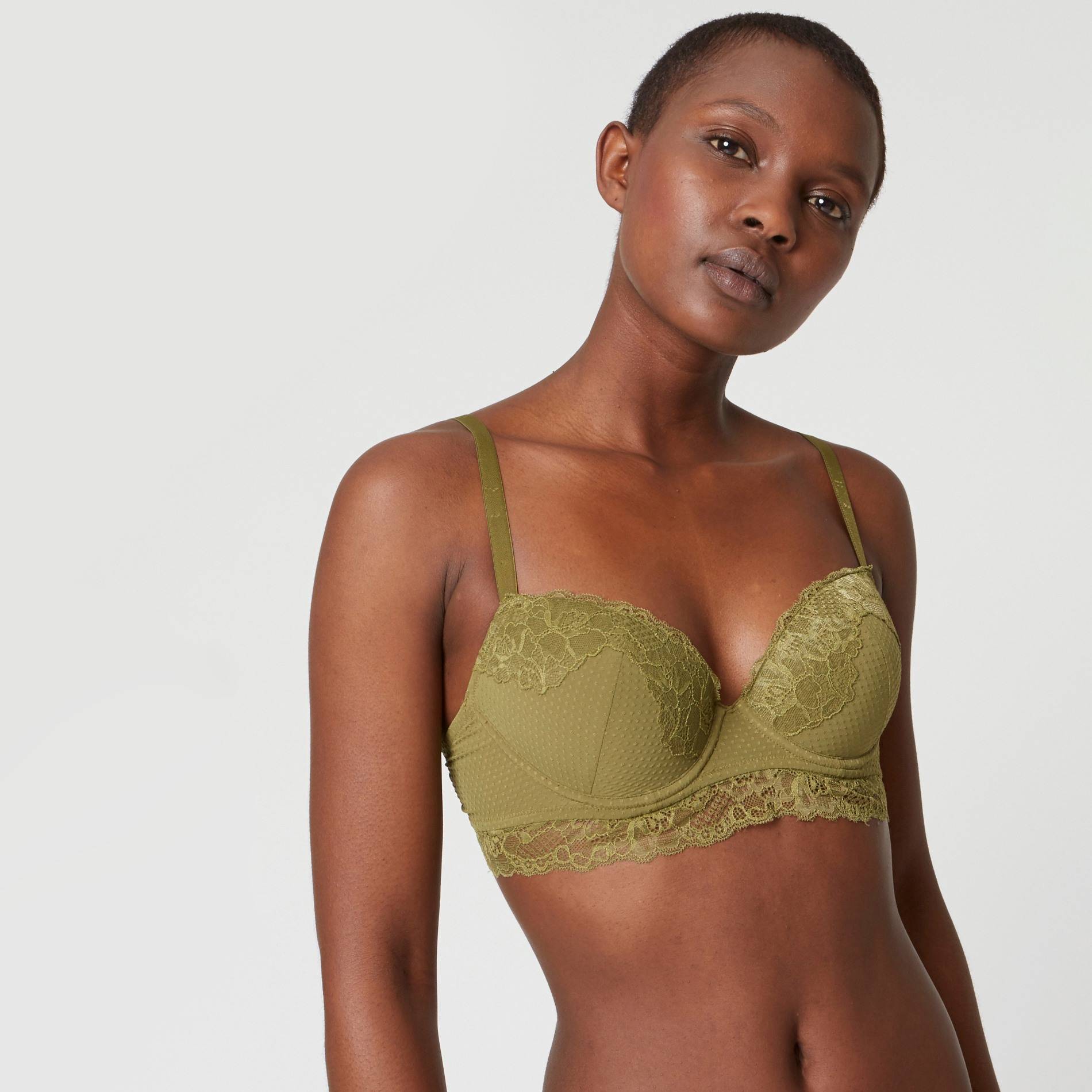 SOutien-gorge bustier, Vert foncé, large image number 0.0