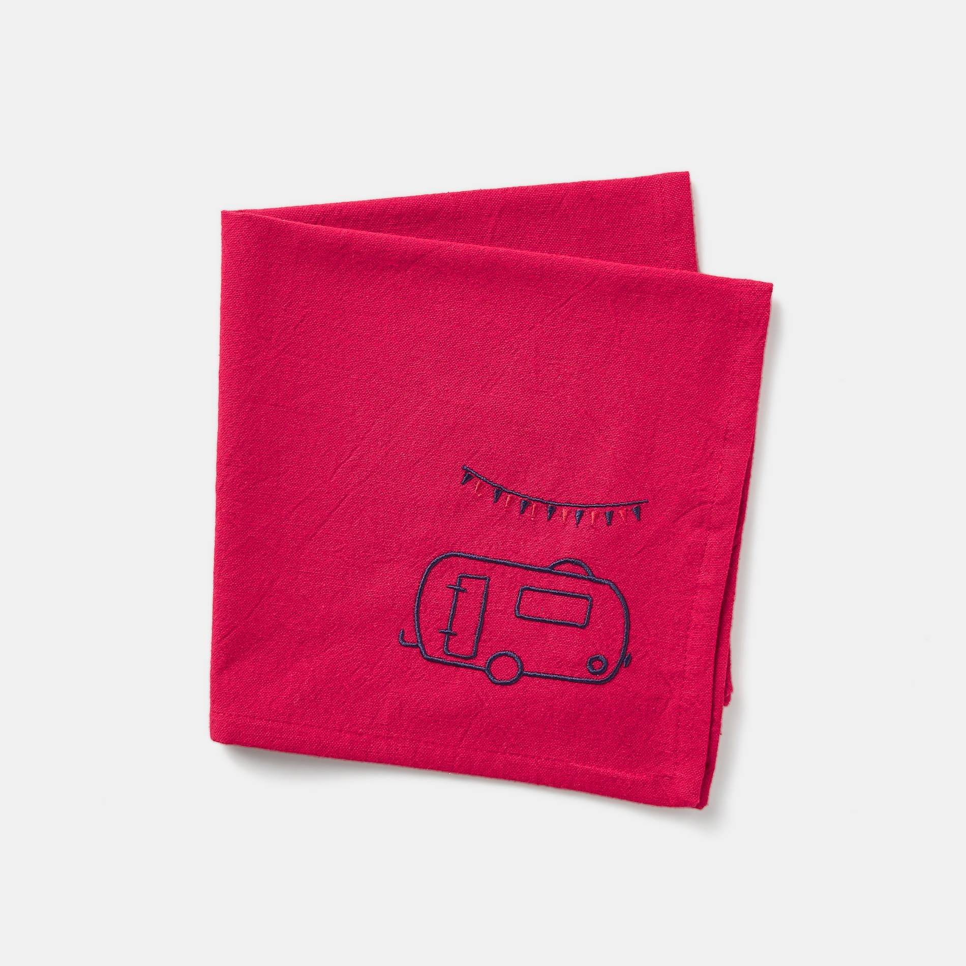 Serviette - Ines De La Fressange et Périgot x Monoprix, Brique, large image number 0