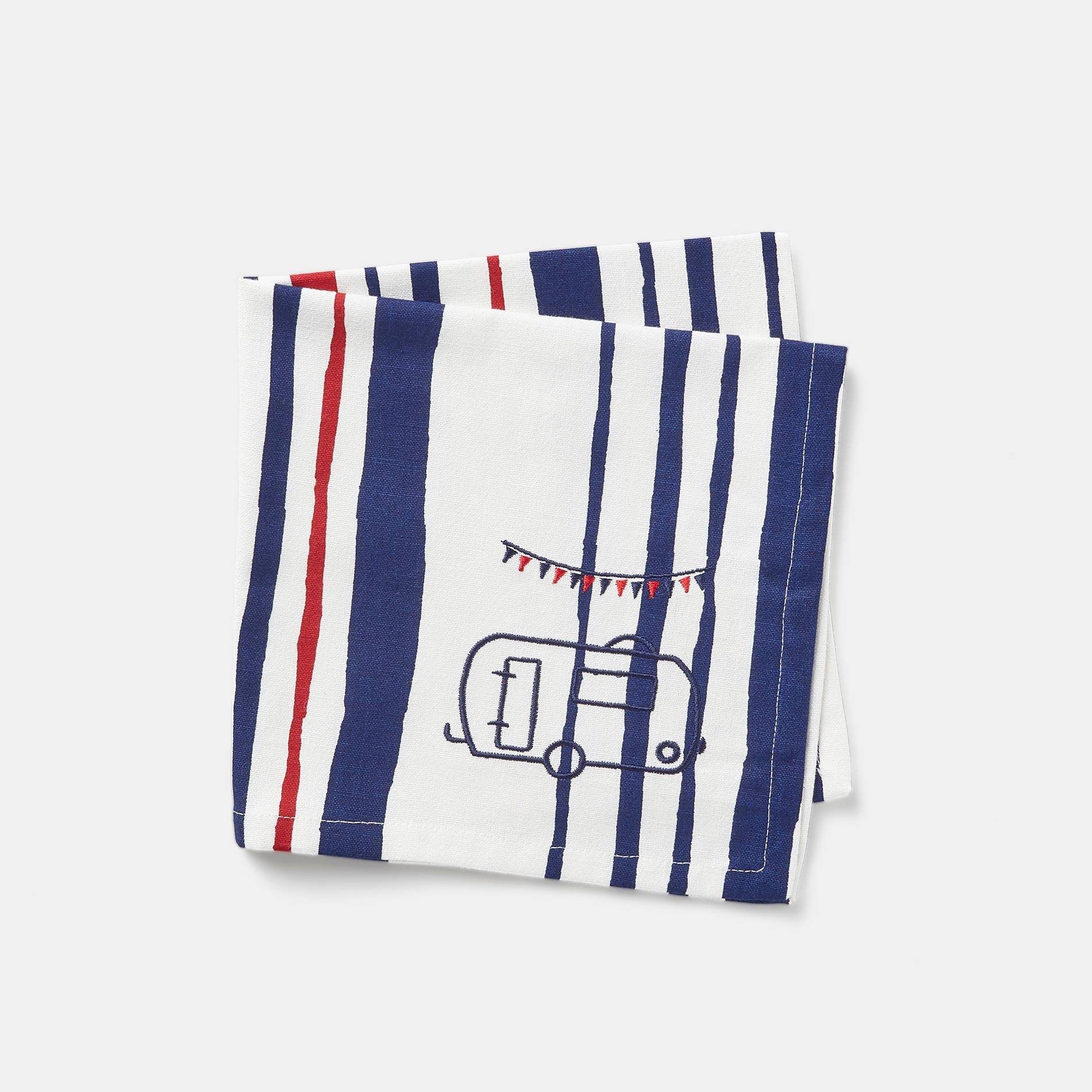 Serviette - Ines De La Fressange et Périgot x Monoprix, Cobalt, large image number 0