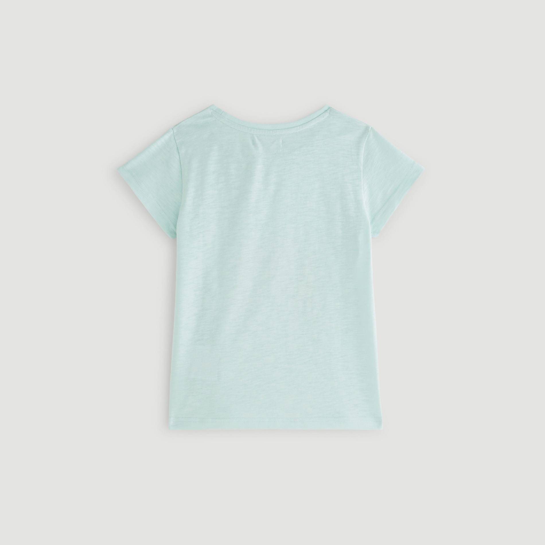 T-shirt manches courtes imprimé, Vert pâle , large image number 1