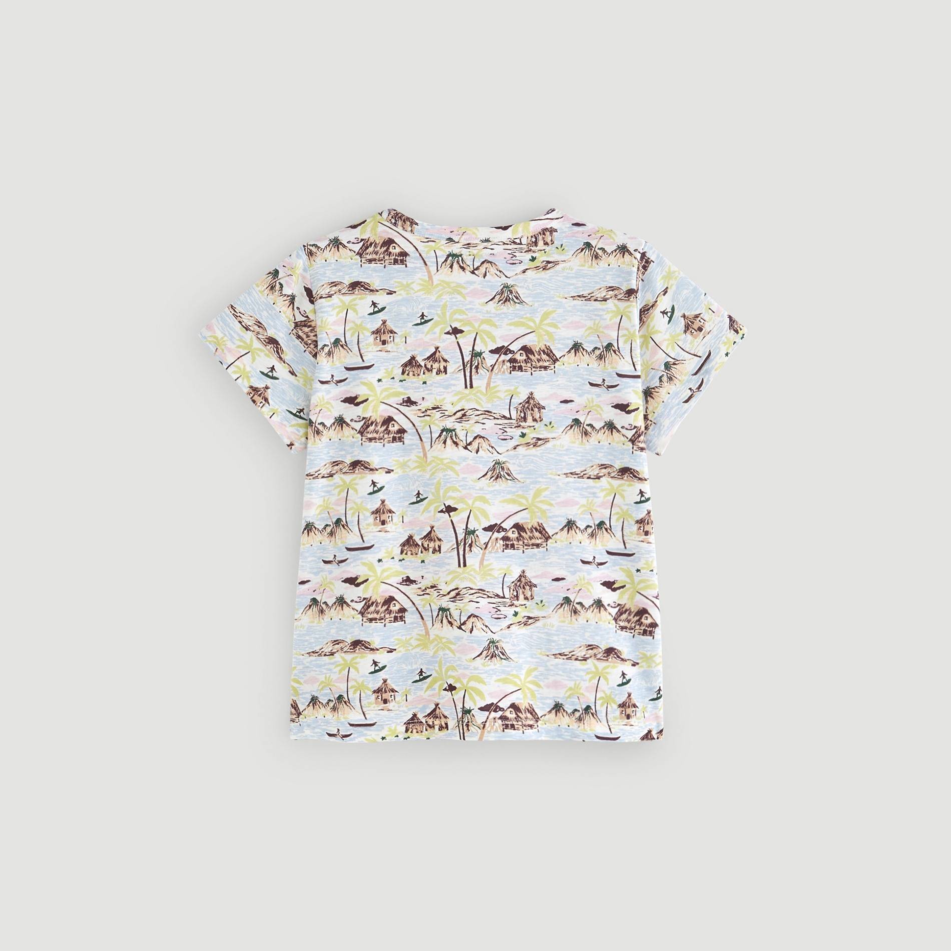 T-shirt manches courtes imprimés, Ecru, large image number 2.0