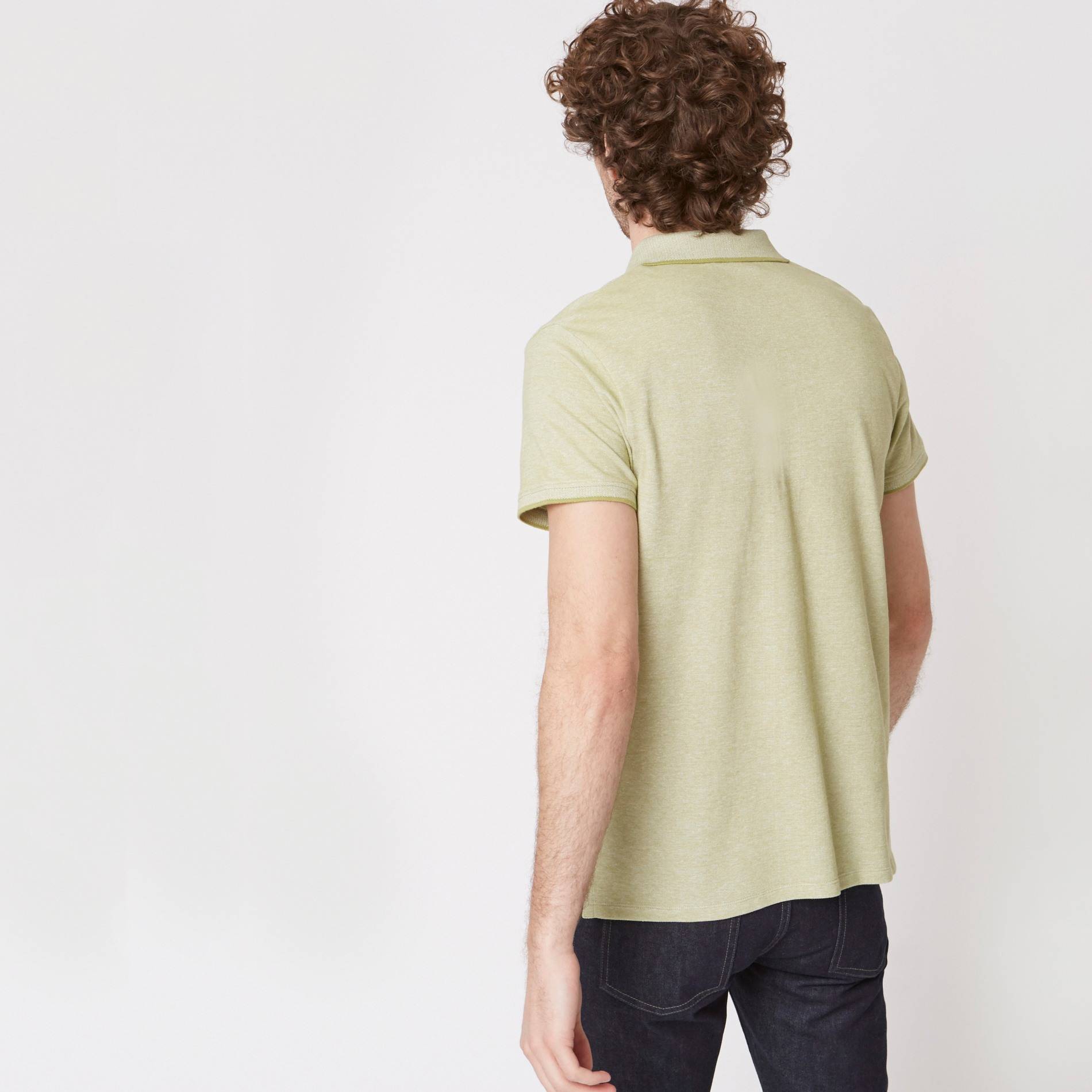 Polo en coton piqué, Vert, large image number 1