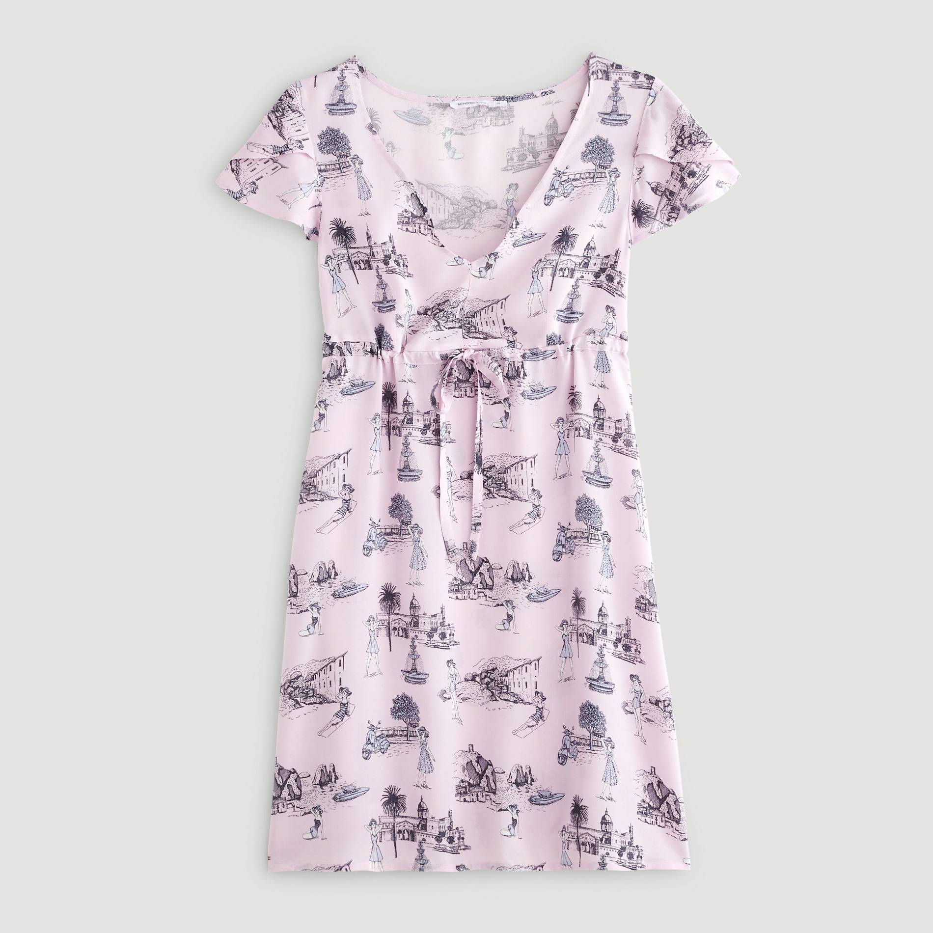 Chemise de nuit imprimée, Quetsche, large image number 2