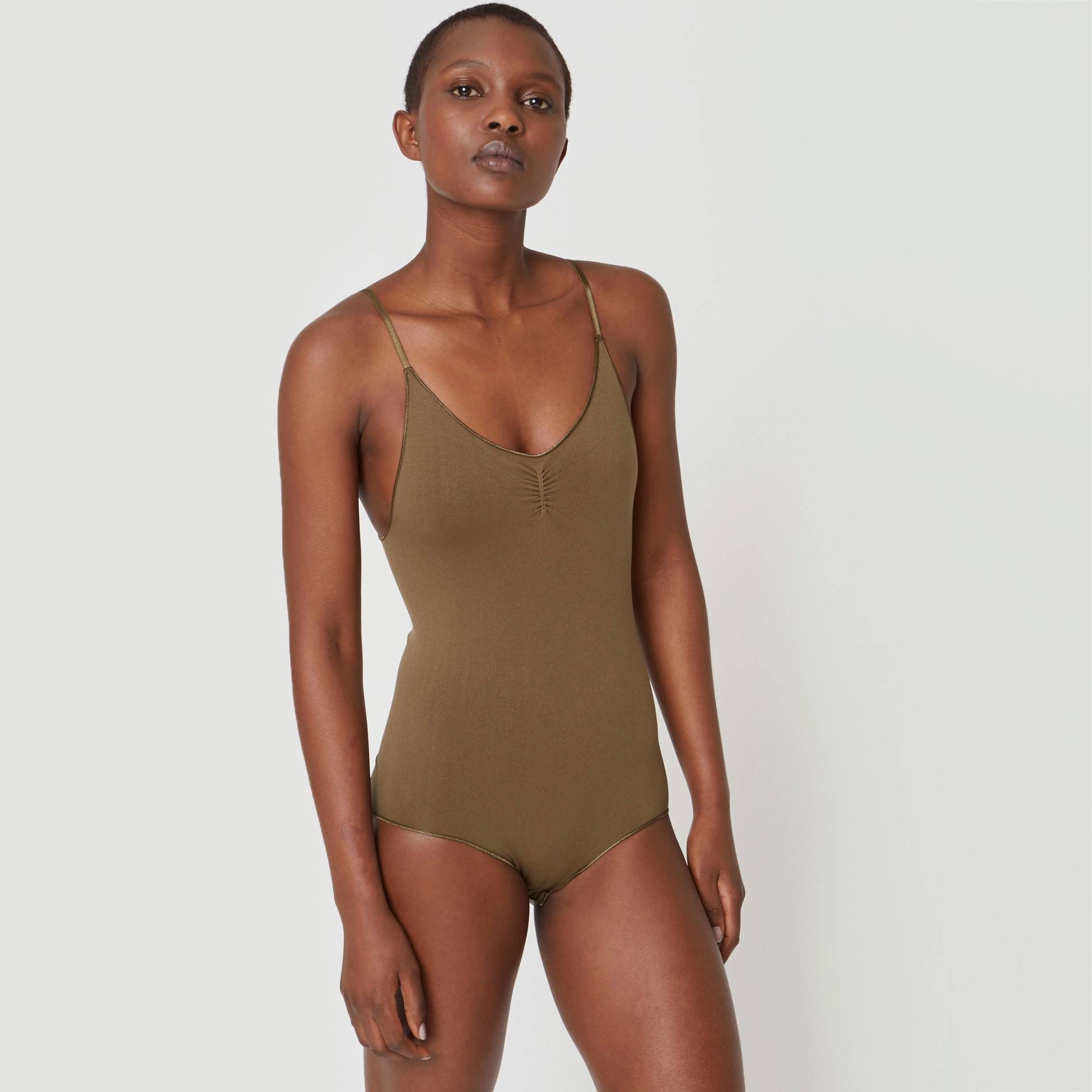 Body sans couture, Vert foncé, large image number 0.0