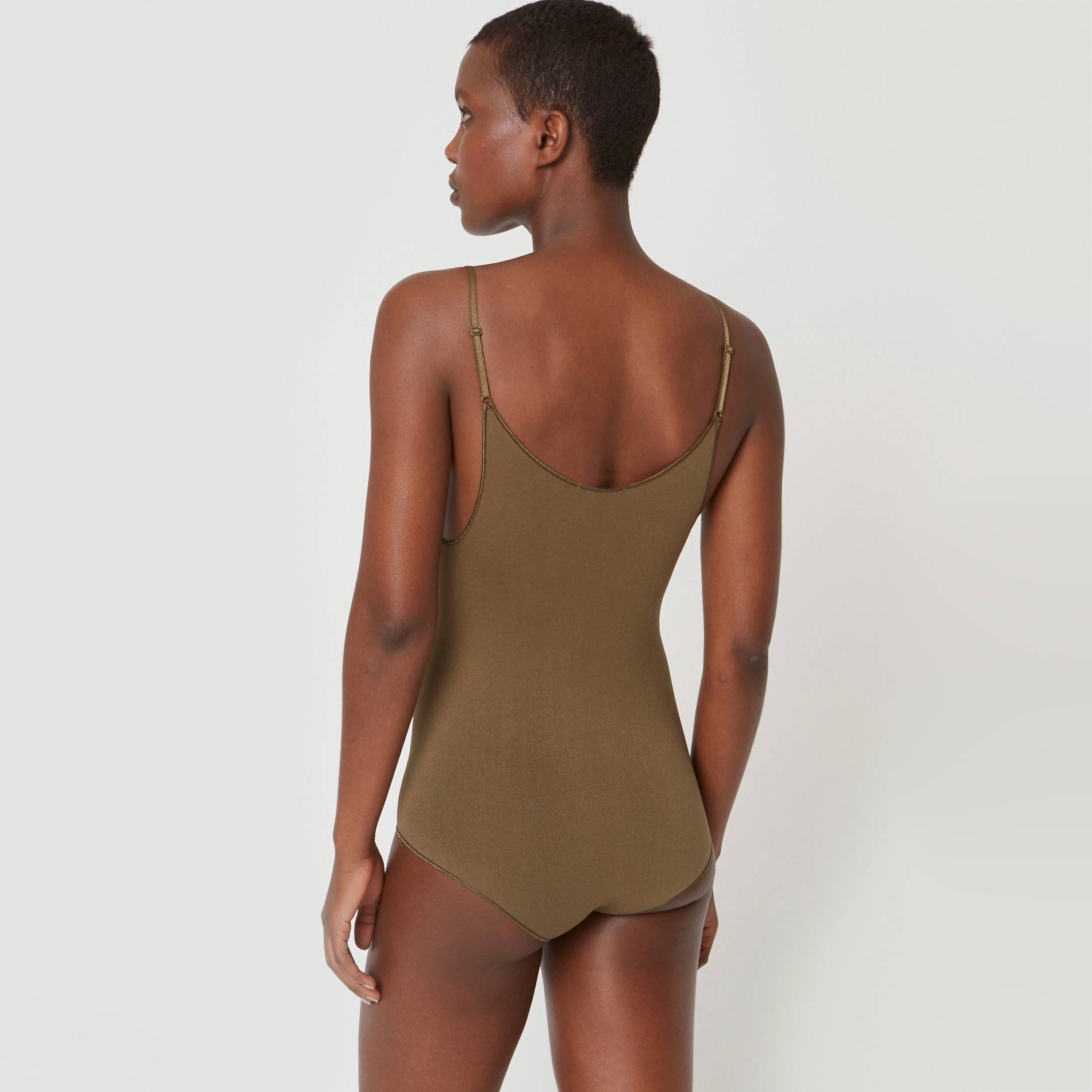 Body sans couture, Vert foncé, large image number 1.0
