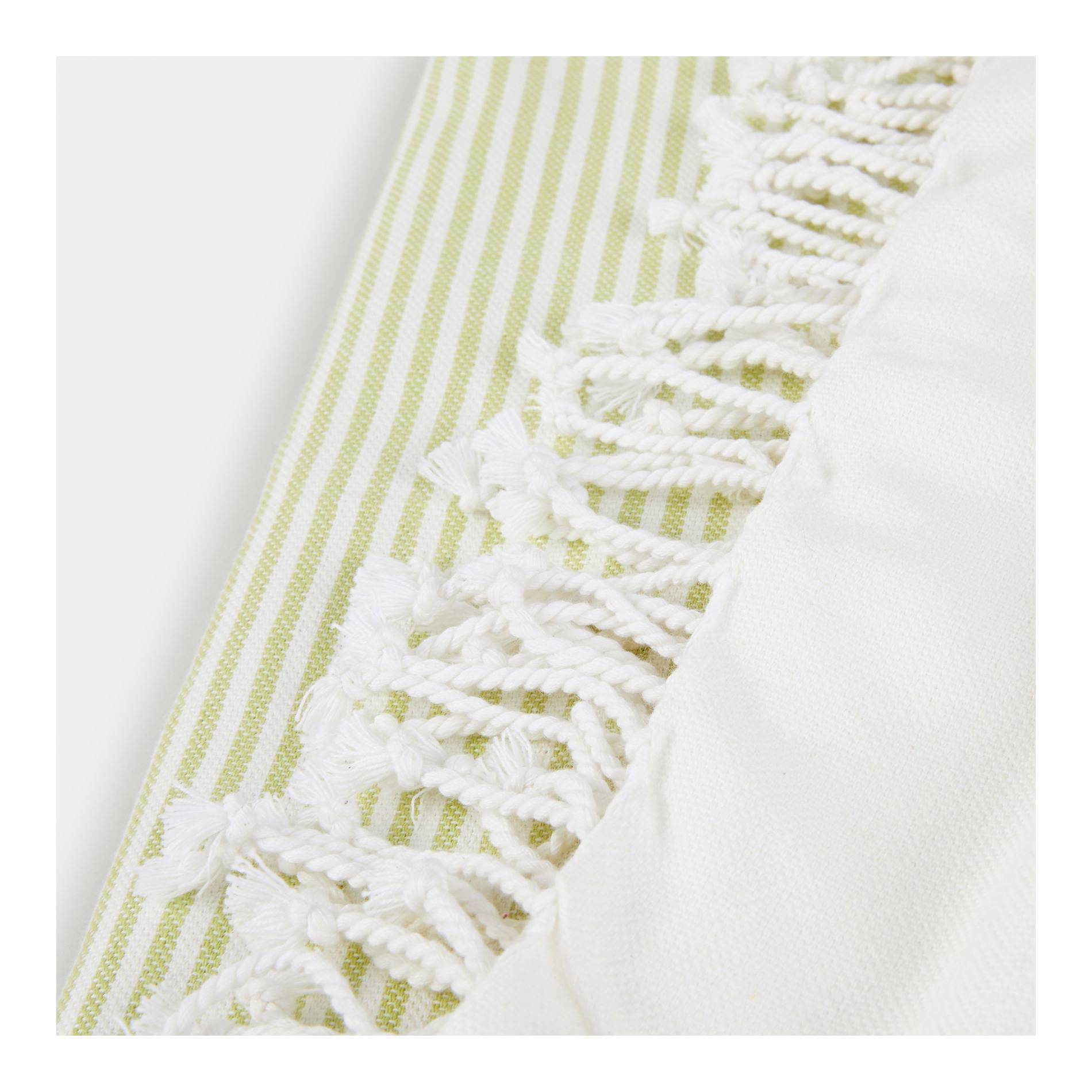 Grande fouta rayée, Vert, large image number 1.0