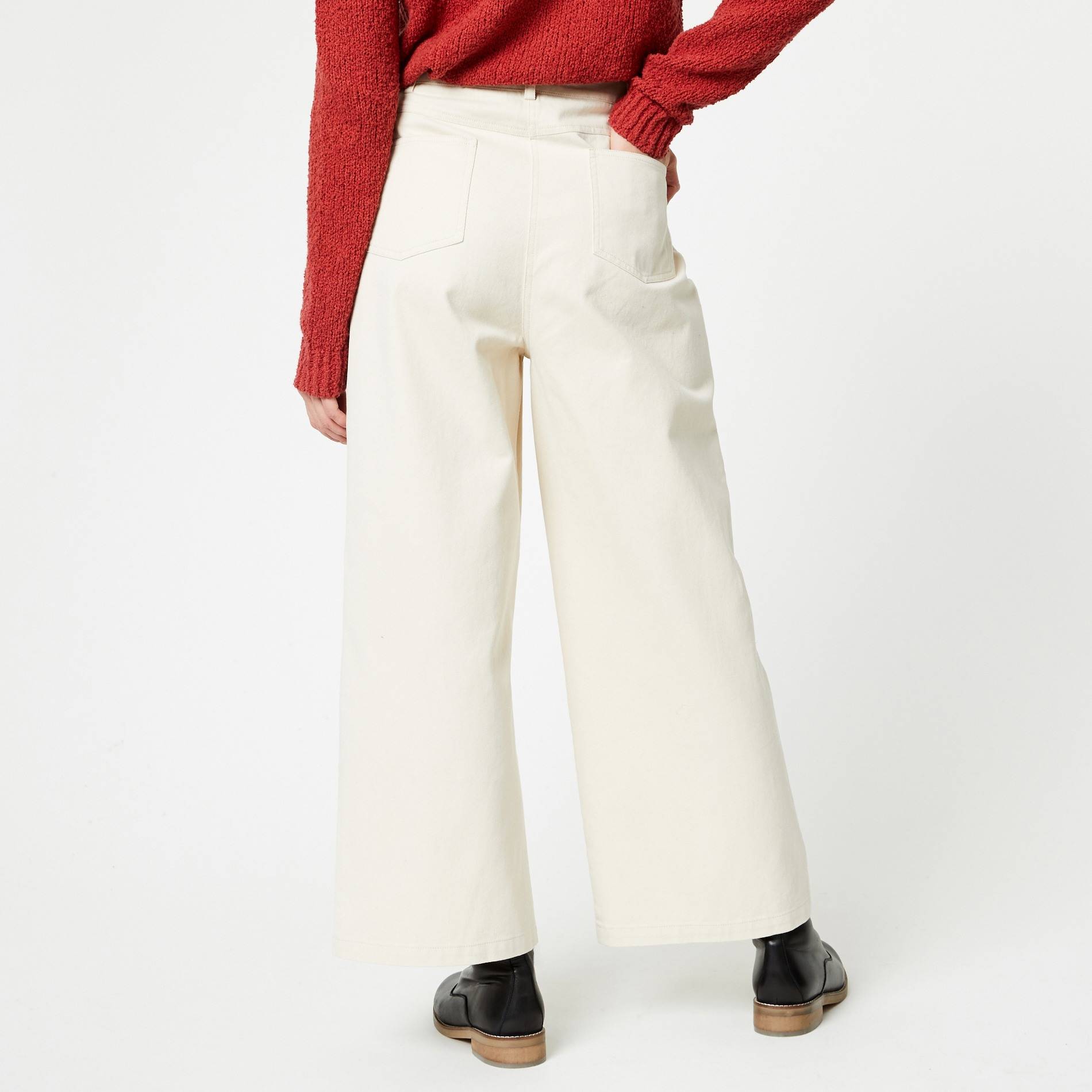 Pantalon boutonné, Beige, large image number 1.0