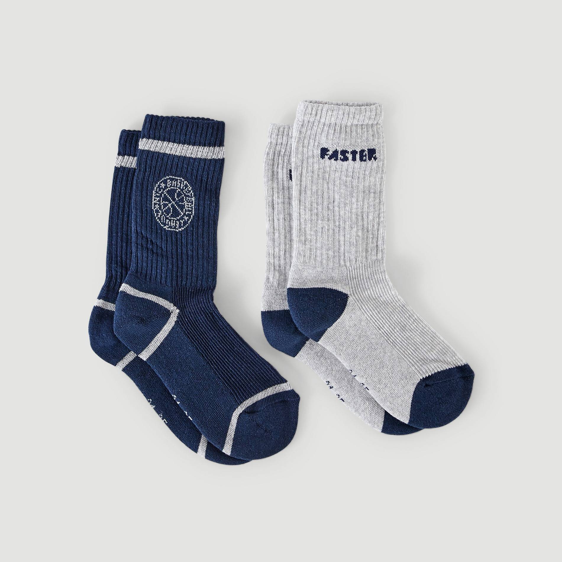 Lot de 2 paires de chaussettes de sport, Bleu marine, large image number 0
