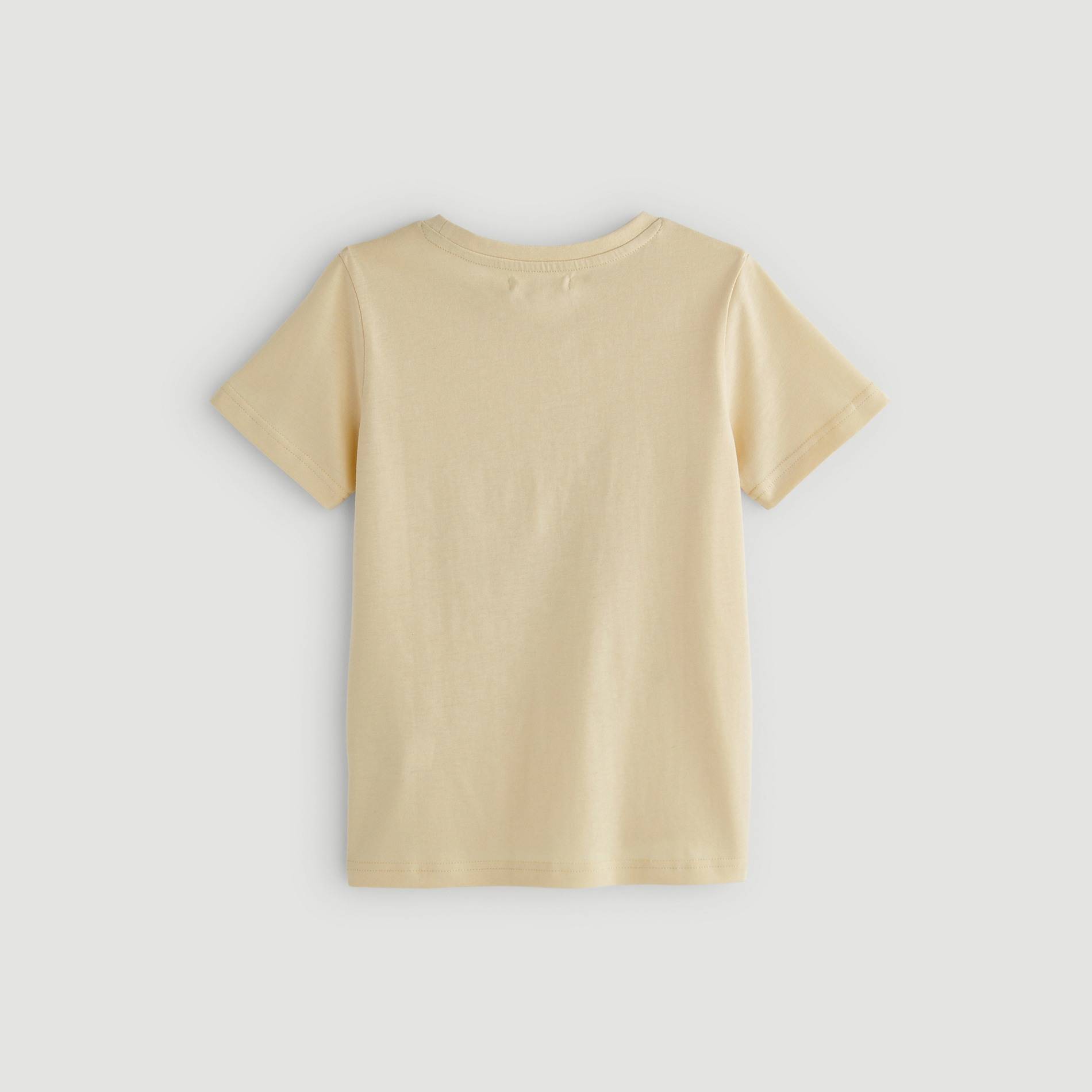 T-shirt manches courtes imprimé, Jaune pâle, large image number 1.0