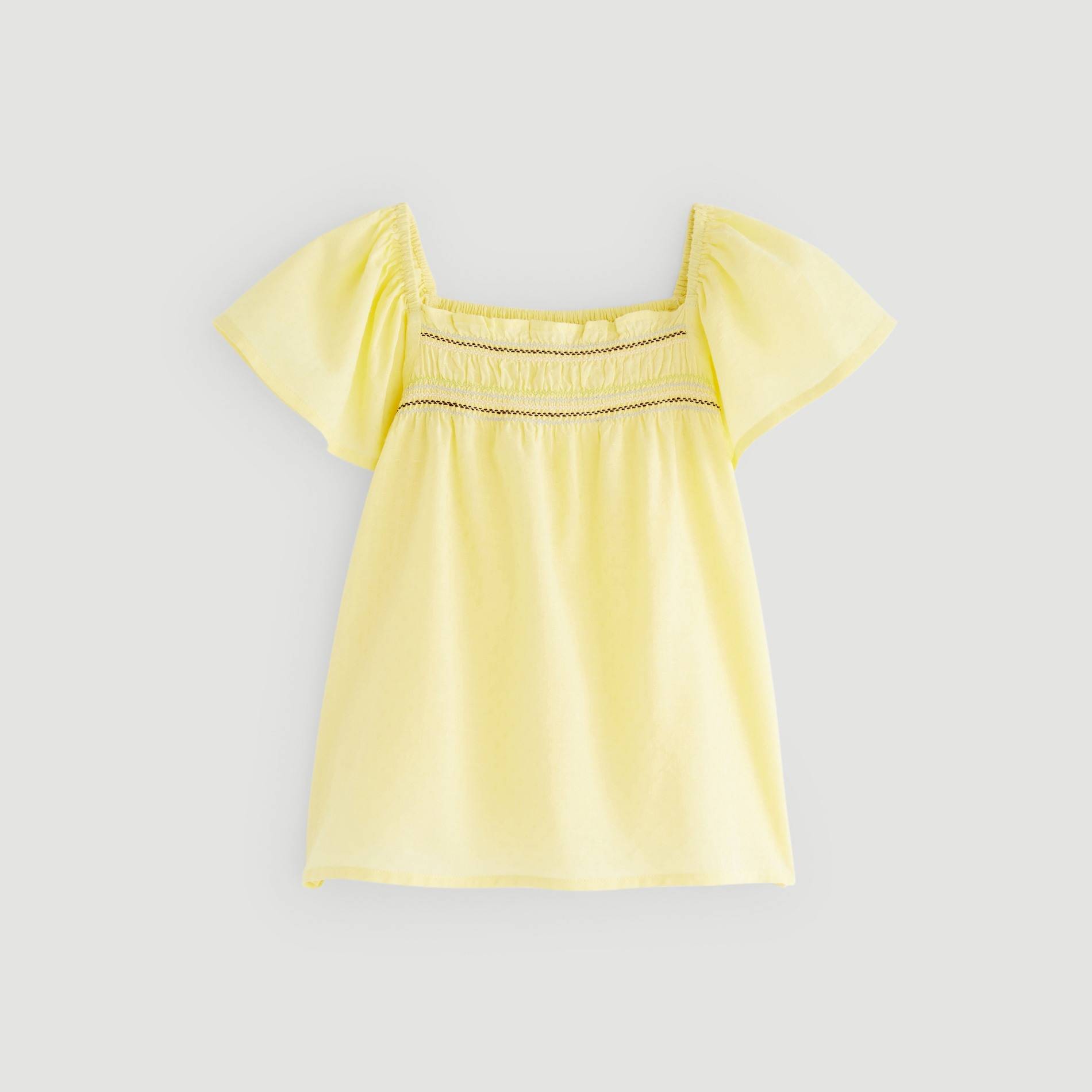 Blouse à smock, Jaune clair, large image number 0