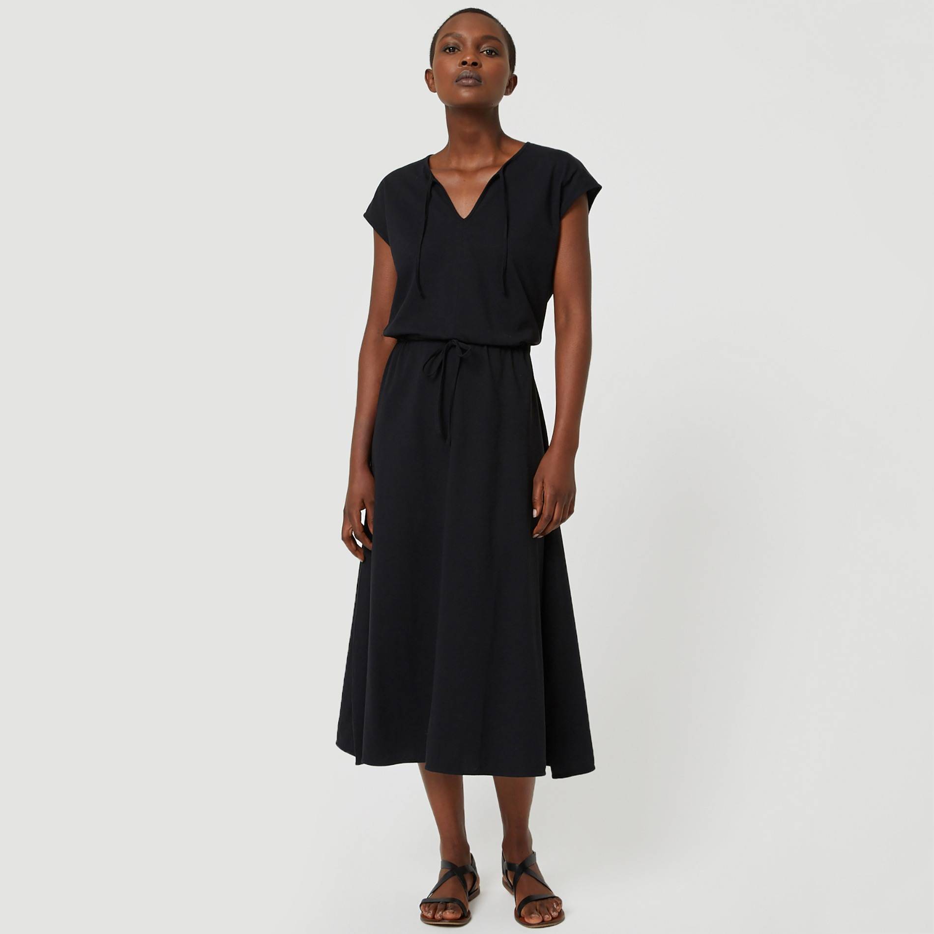 Robe jersey en coton BIO, Noir, large image number 0.0