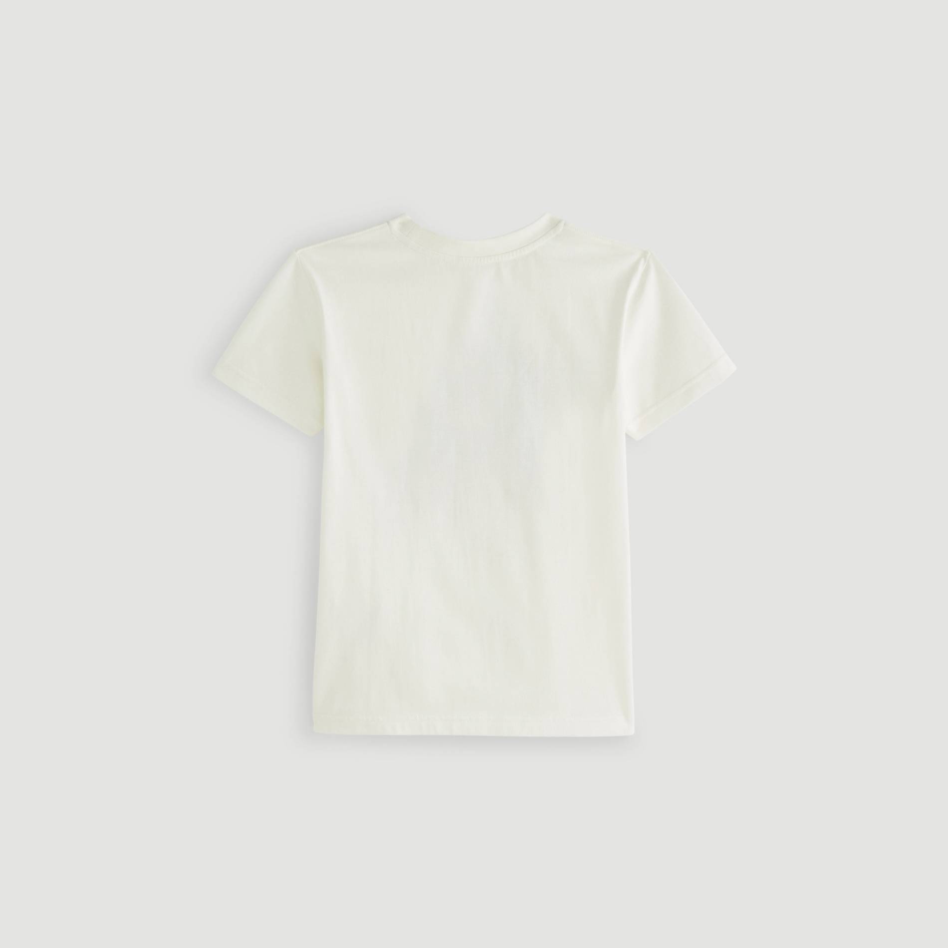 T-shirt manches courtes imprimé, Ecru, large image number 1