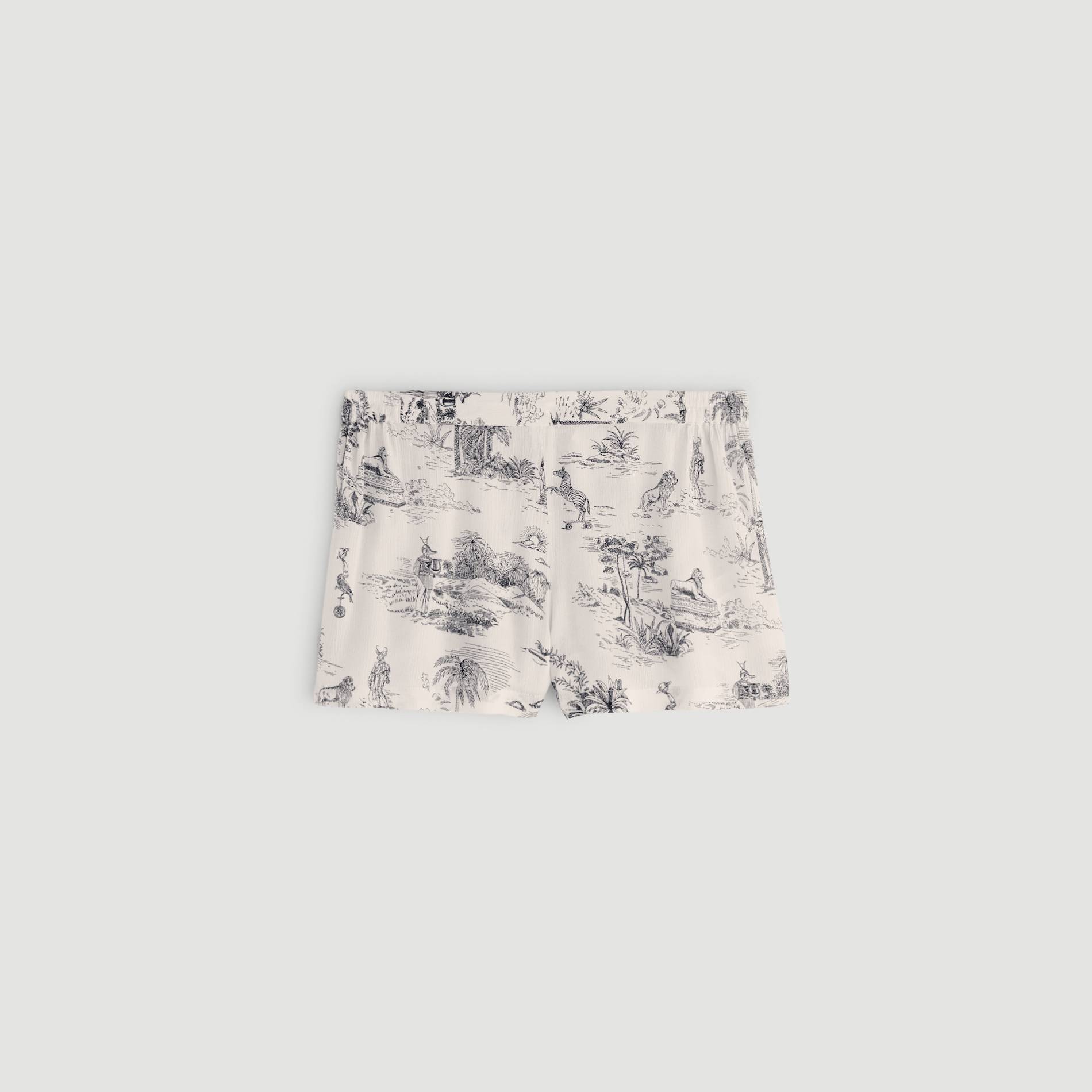 Short imprimé, Blanc, large image number 2