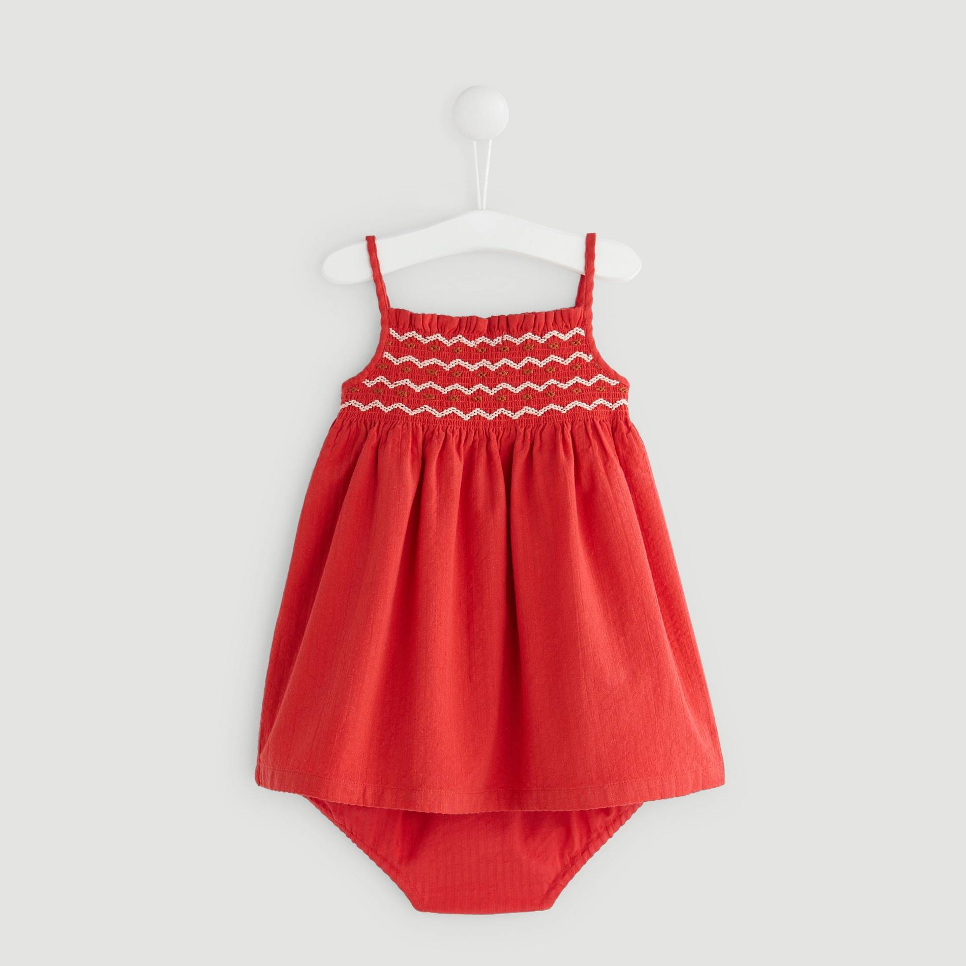 Robe avec bloomer, Brique, large image number 1