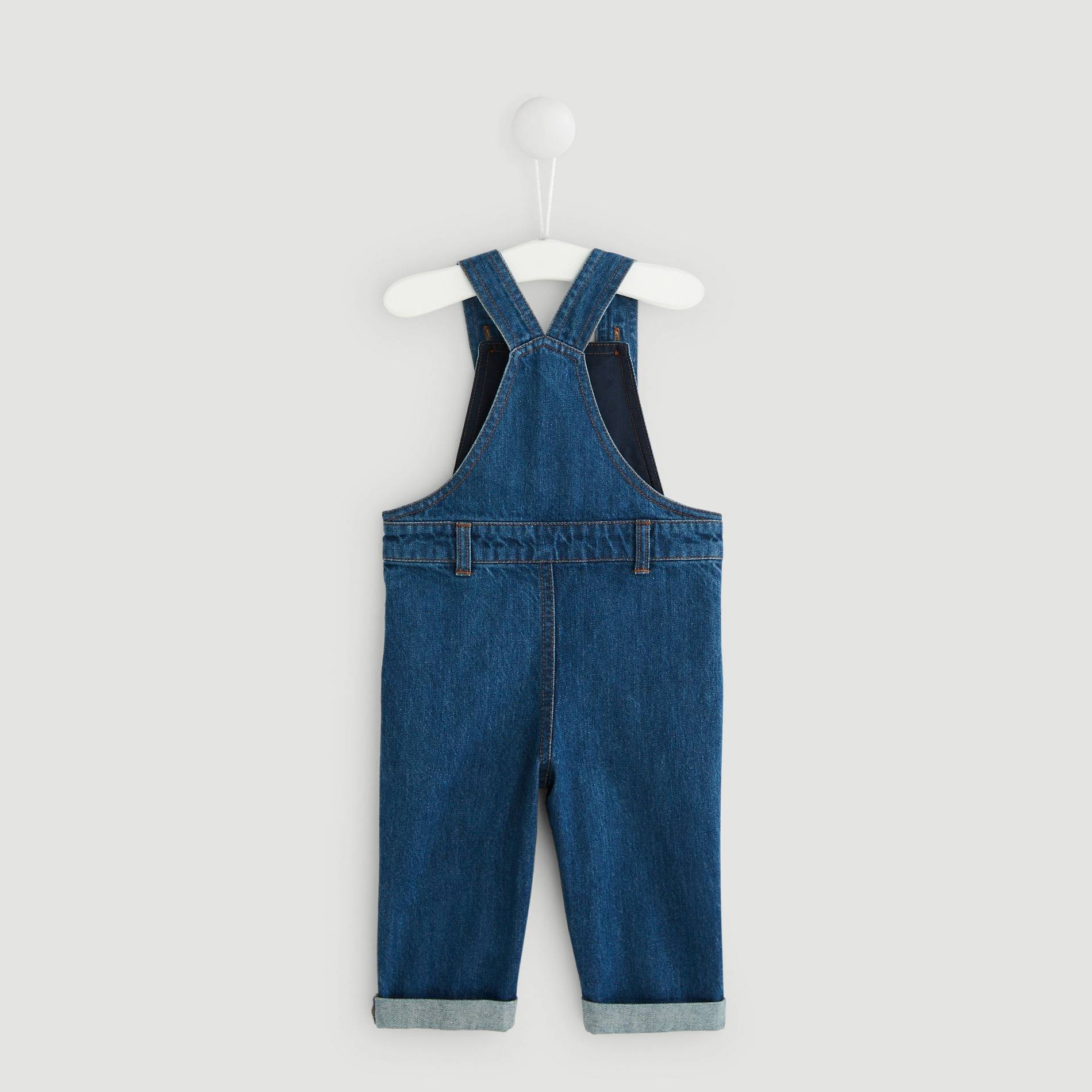 Salopette denim, Gris anthracite, large image number 1