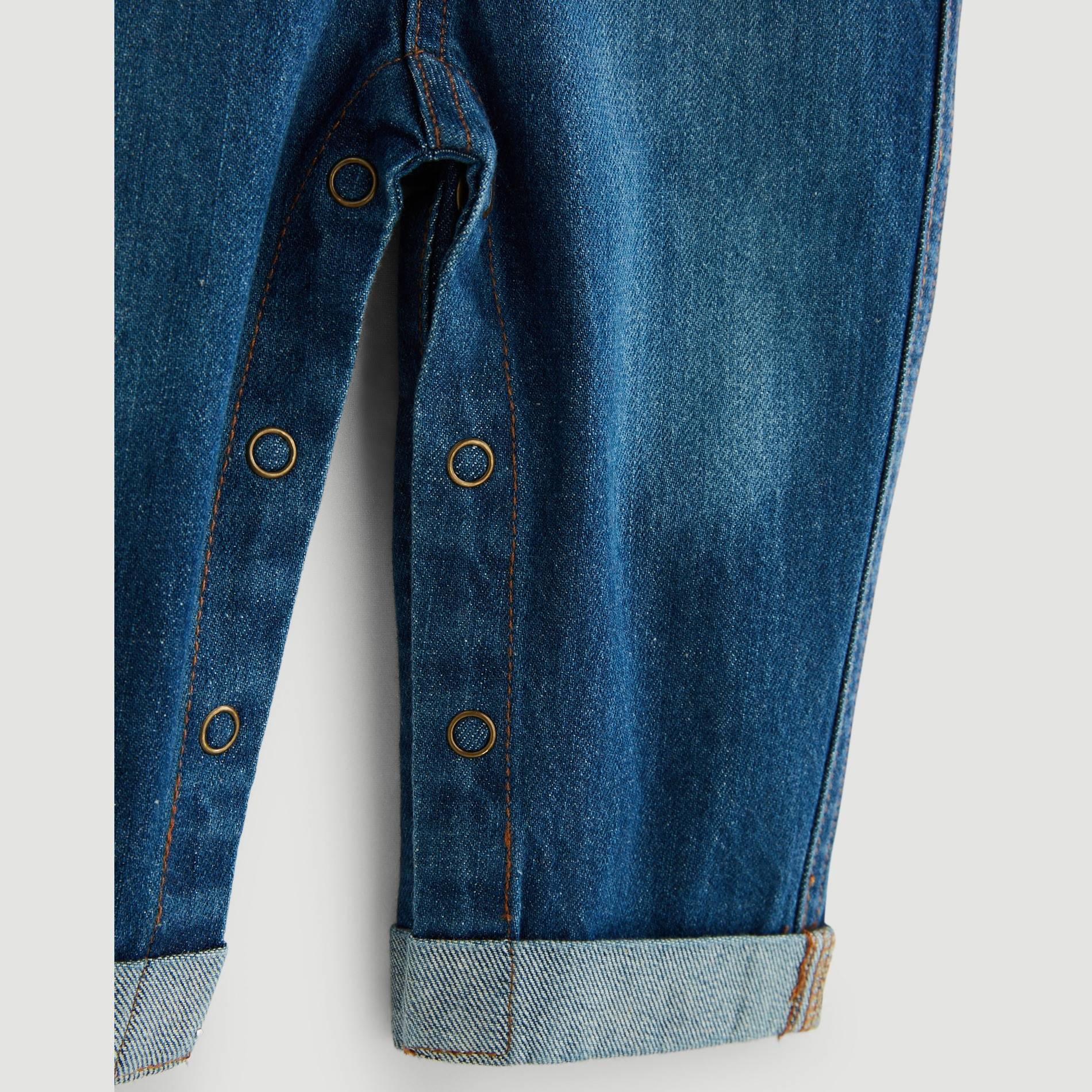 Salopette denim, Gris anthracite, large image number 2.0