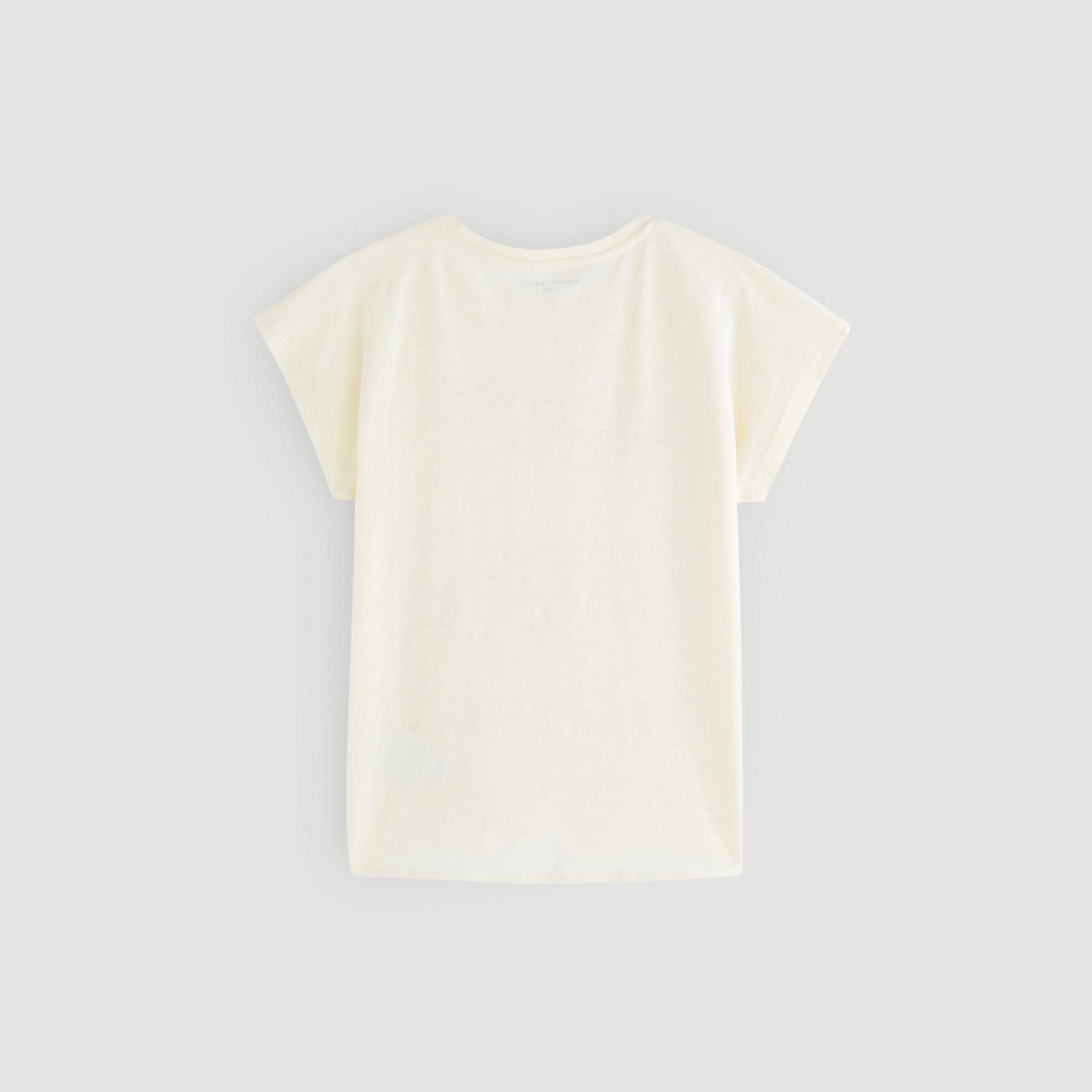 T-shirt manches courtes imprimé, Jaune pâle, large image number 2.0