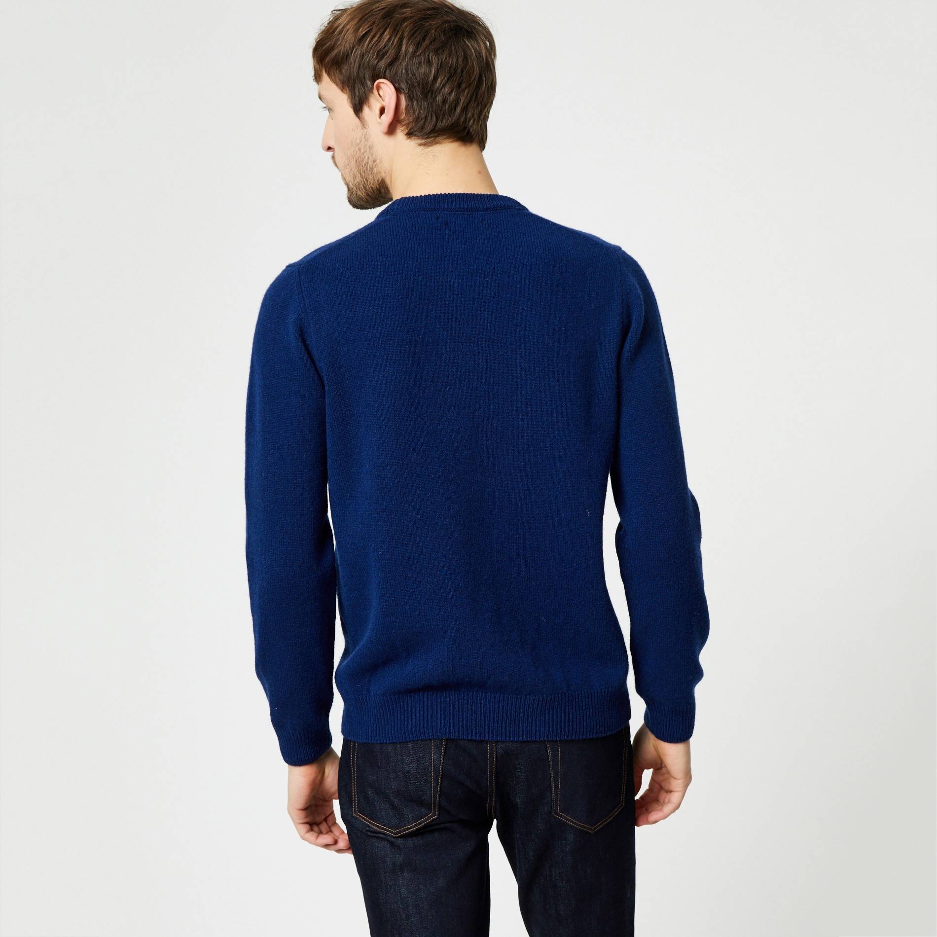 Pull laine et cachemire, Bleu marine, large image number 1