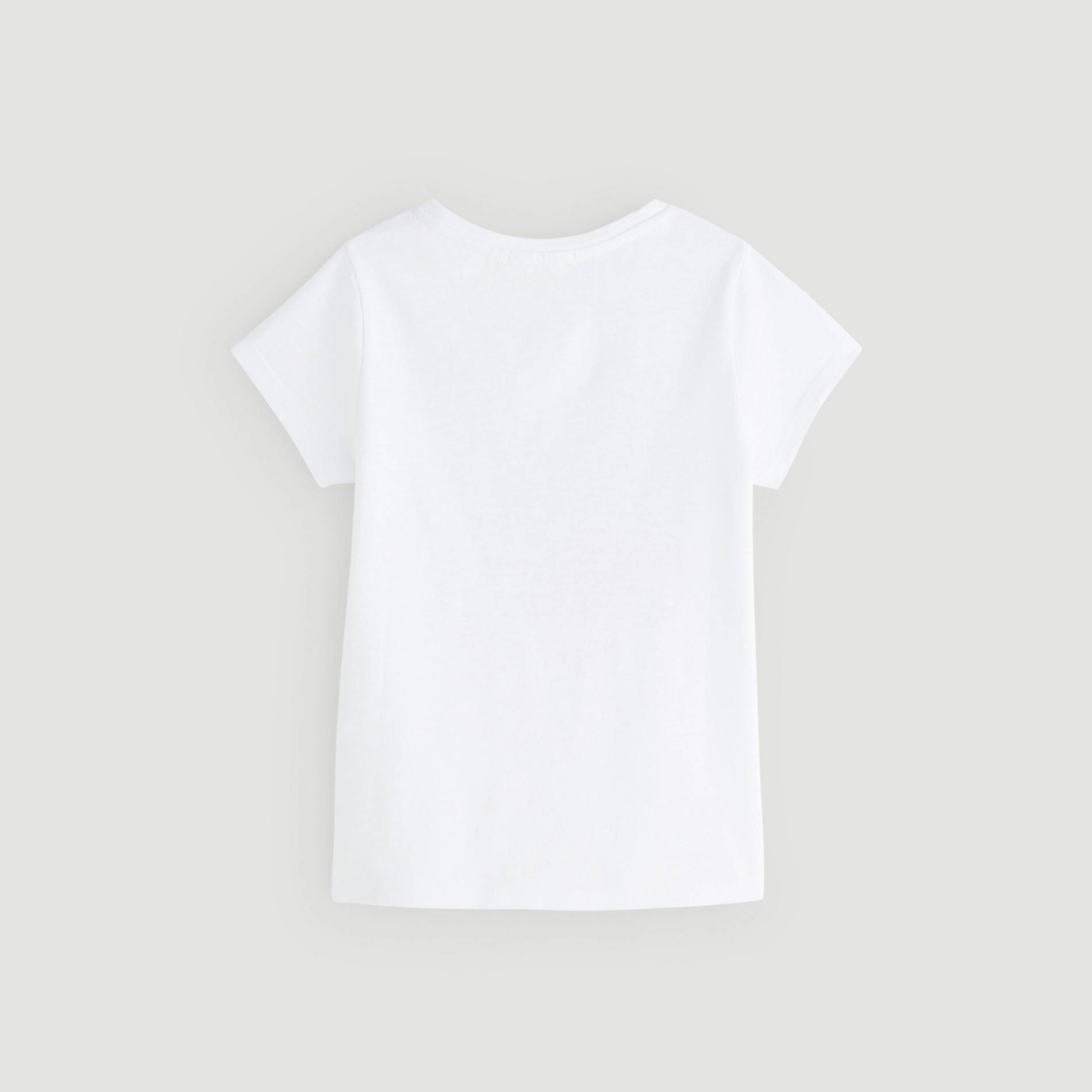 T-shirt manches courtes imprimé, Blanc, large image number 1.0