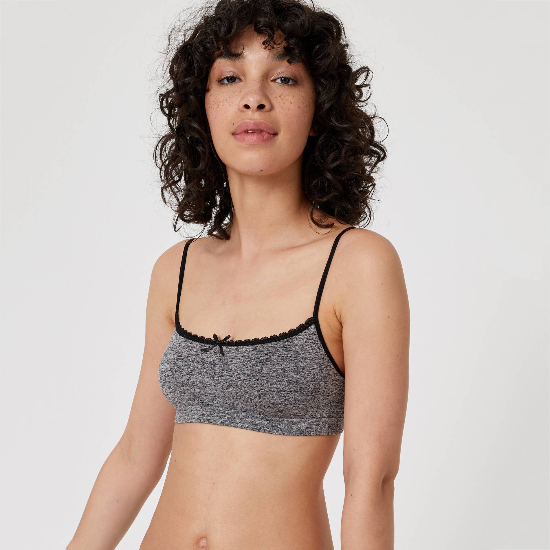 Lot de 2 brassières sans couture, Gris moyen, large image number 1.0