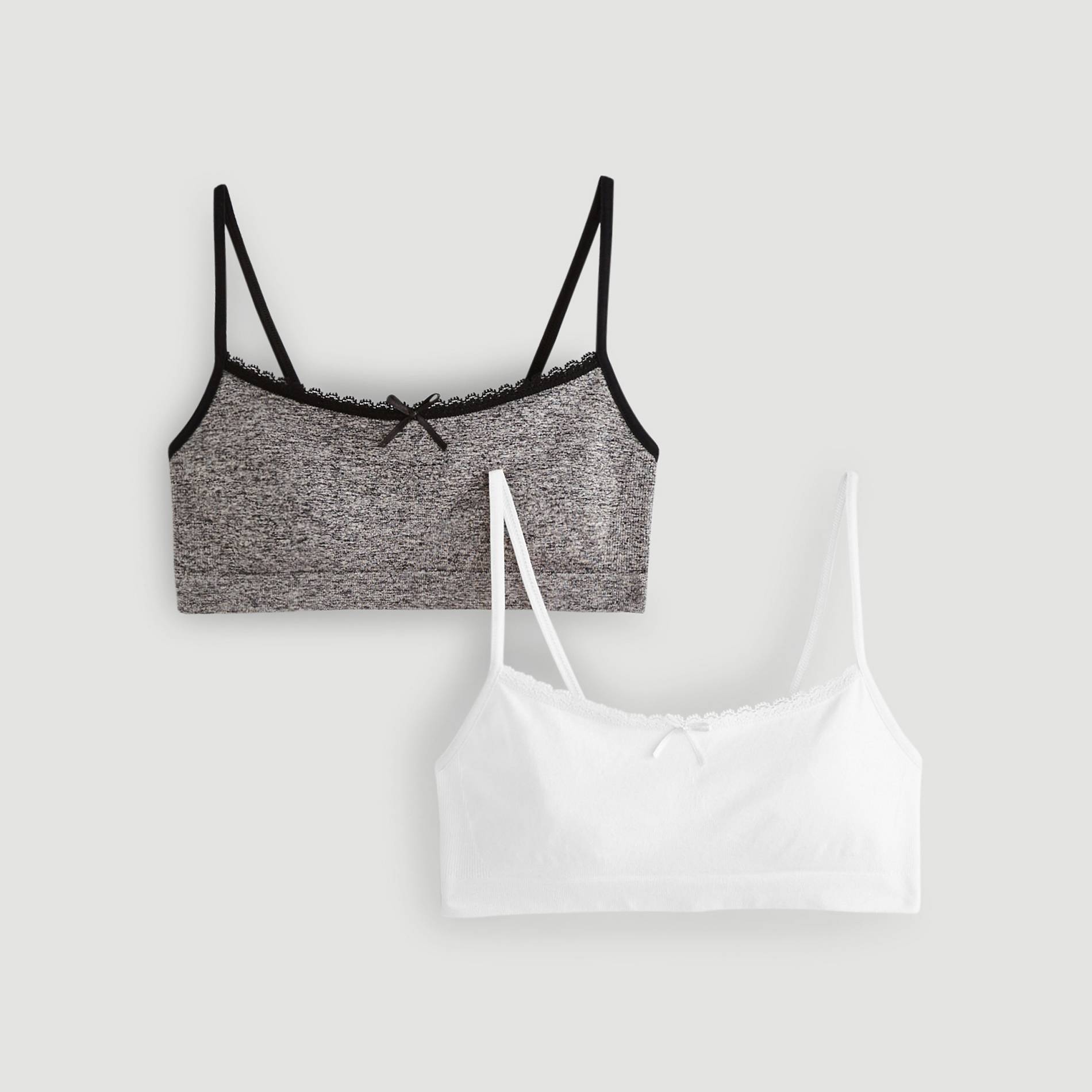 Lot de 2 brassières sans couture, Gris moyen, large image number 2.0