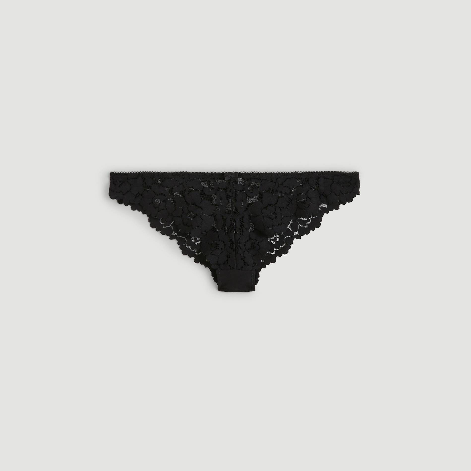 Tanga en dentelle, Noir, large image number 2