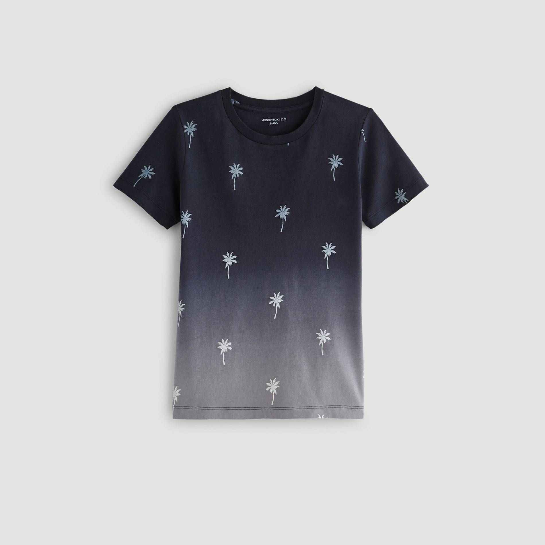 T-shirt manches courtes imprimé, Blanc, large image number 0.0