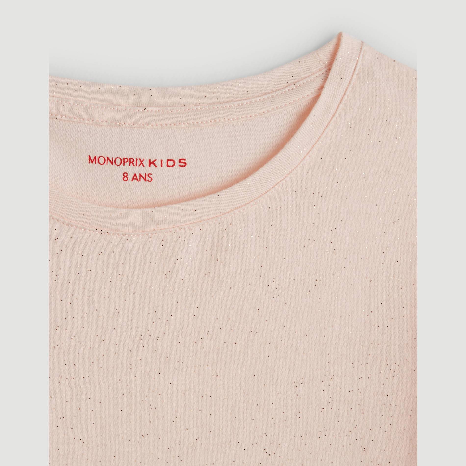 T-shirt manches longues brillant, Rose pâle, large image number 2.0