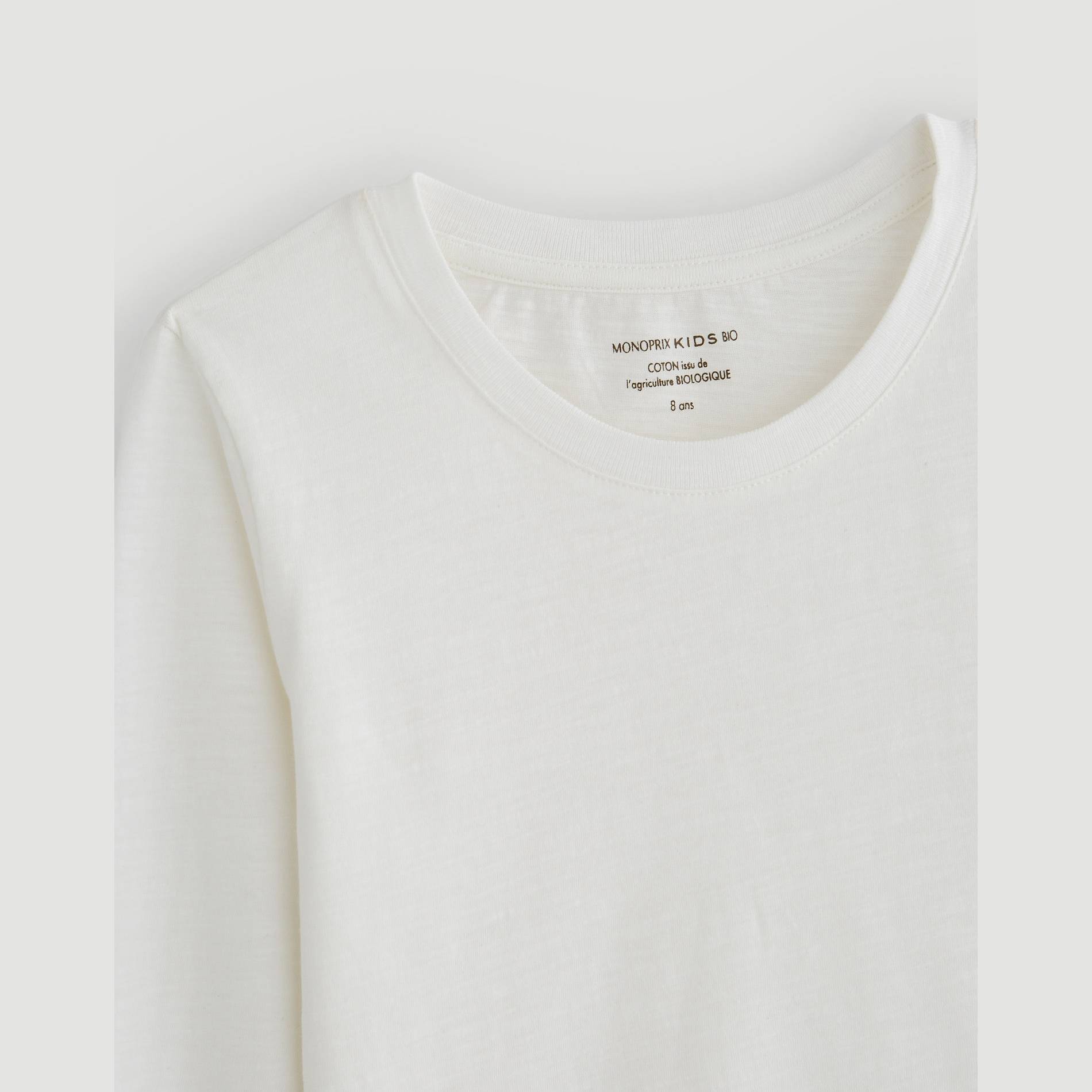 T-shirt en coton BIO, Ecru, large image number 2.0