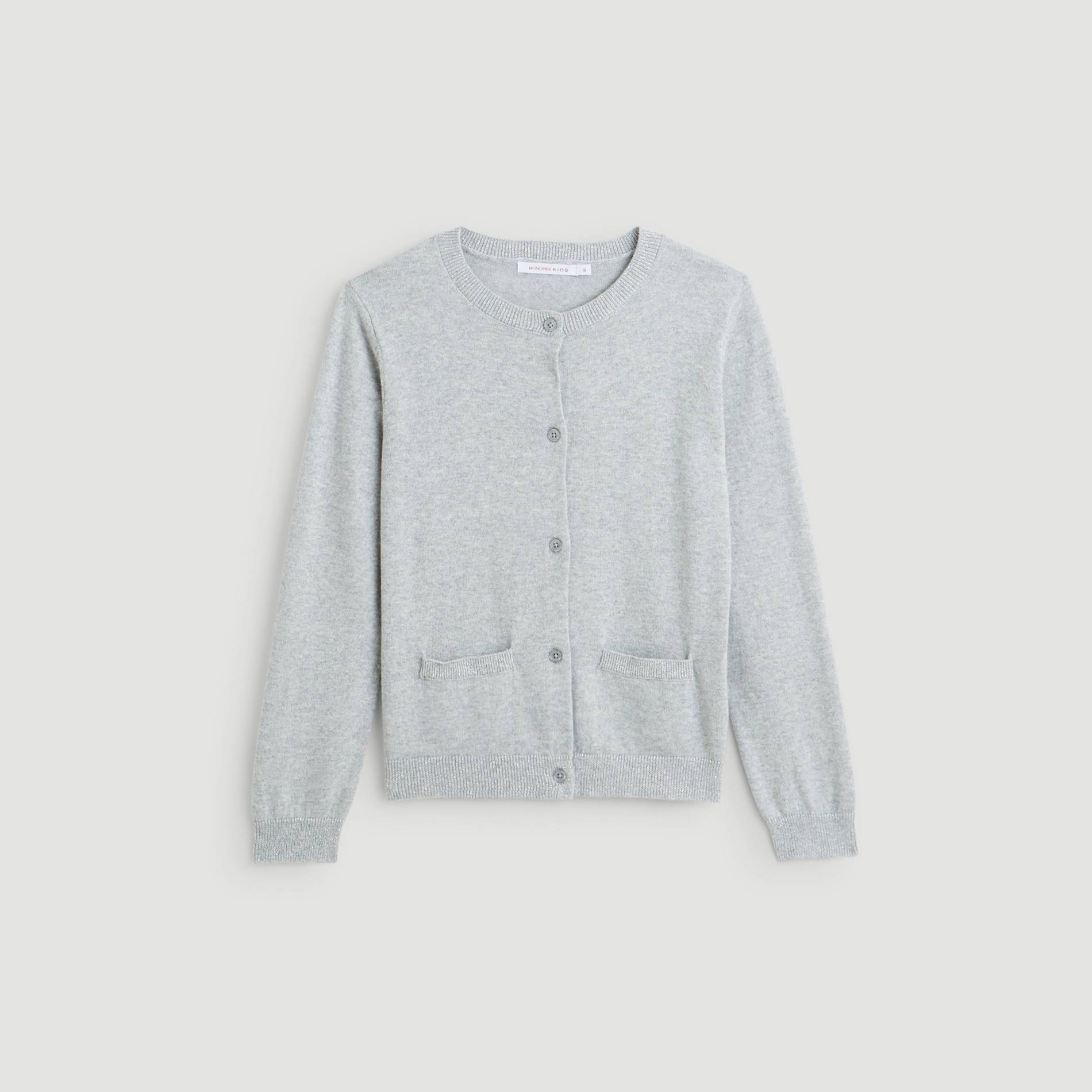 Cardigan, Gris moyen, large image number 0