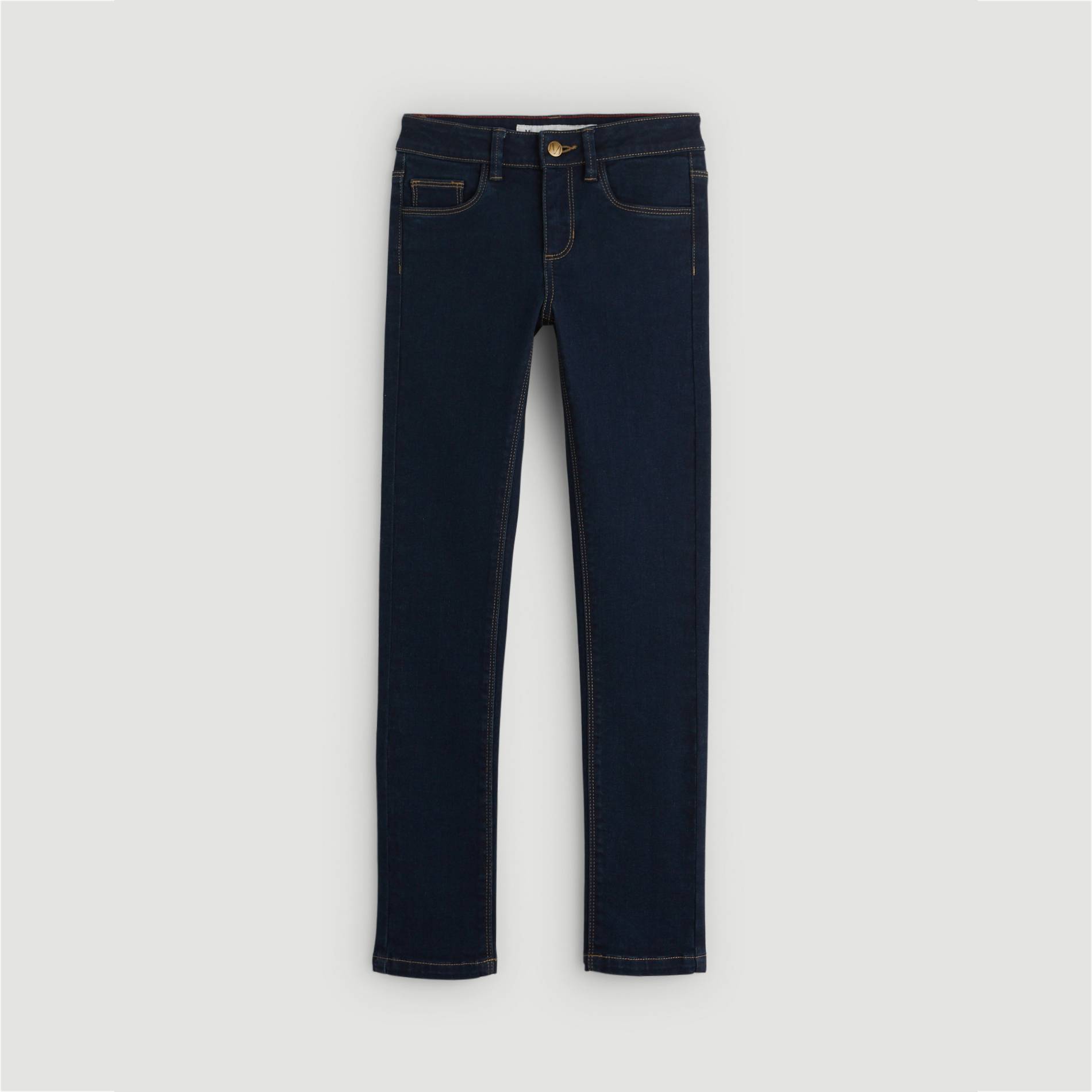 Jean slim, coton BIO et Oeko-Tex, Bleu marine, large image number 0