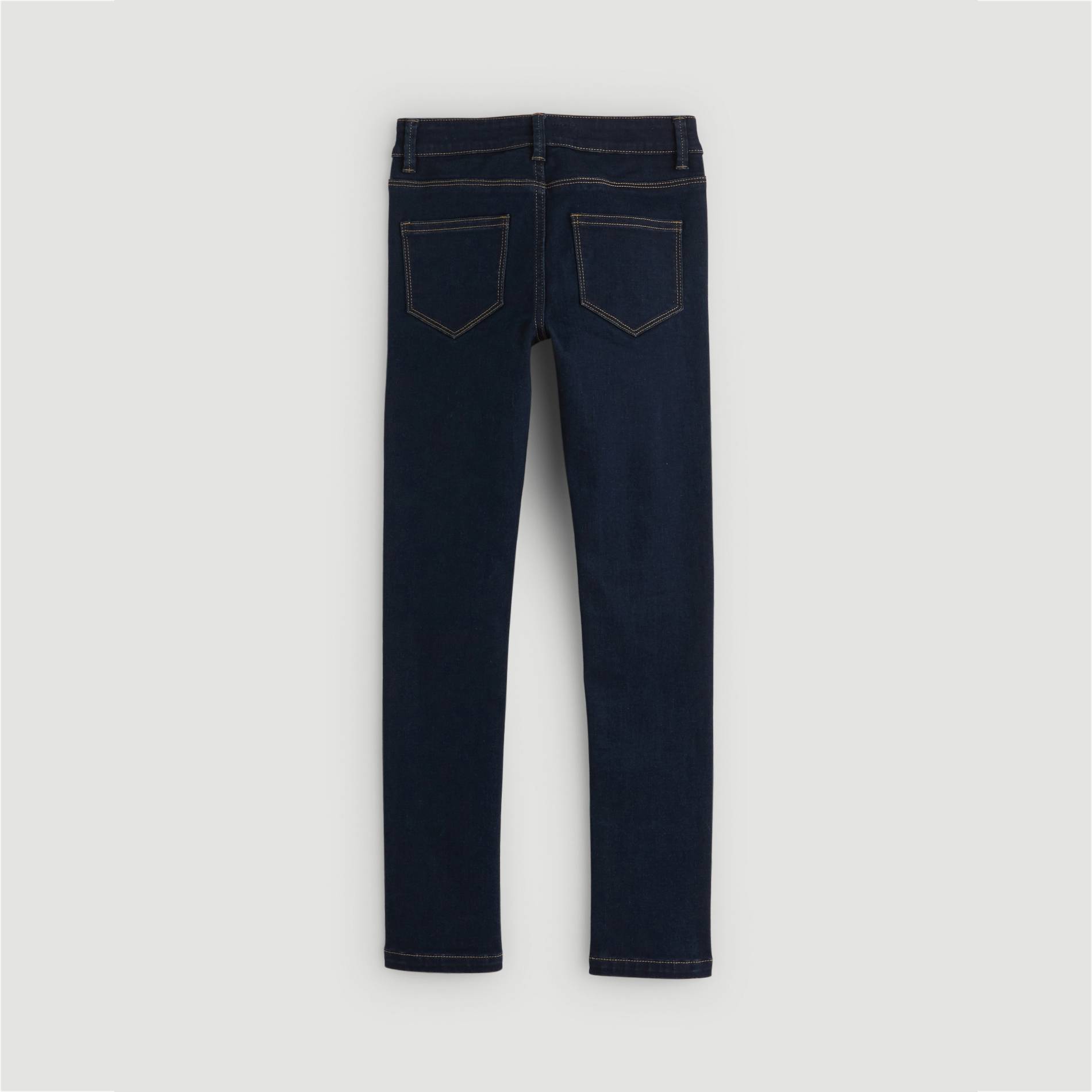 Jean slim, coton BIO et Oeko-Tex, Bleu marine, large image number 1