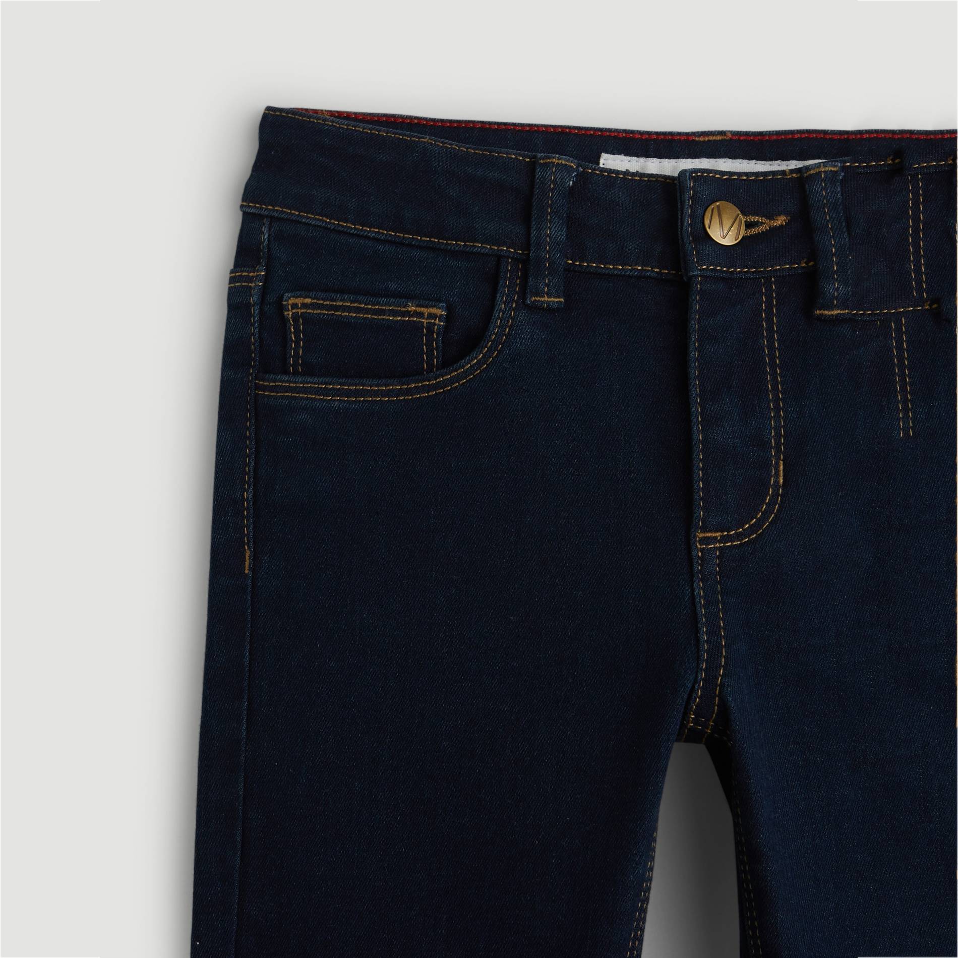 Jean slim, coton BIO et Oeko-Tex, Bleu marine, large image number 2
