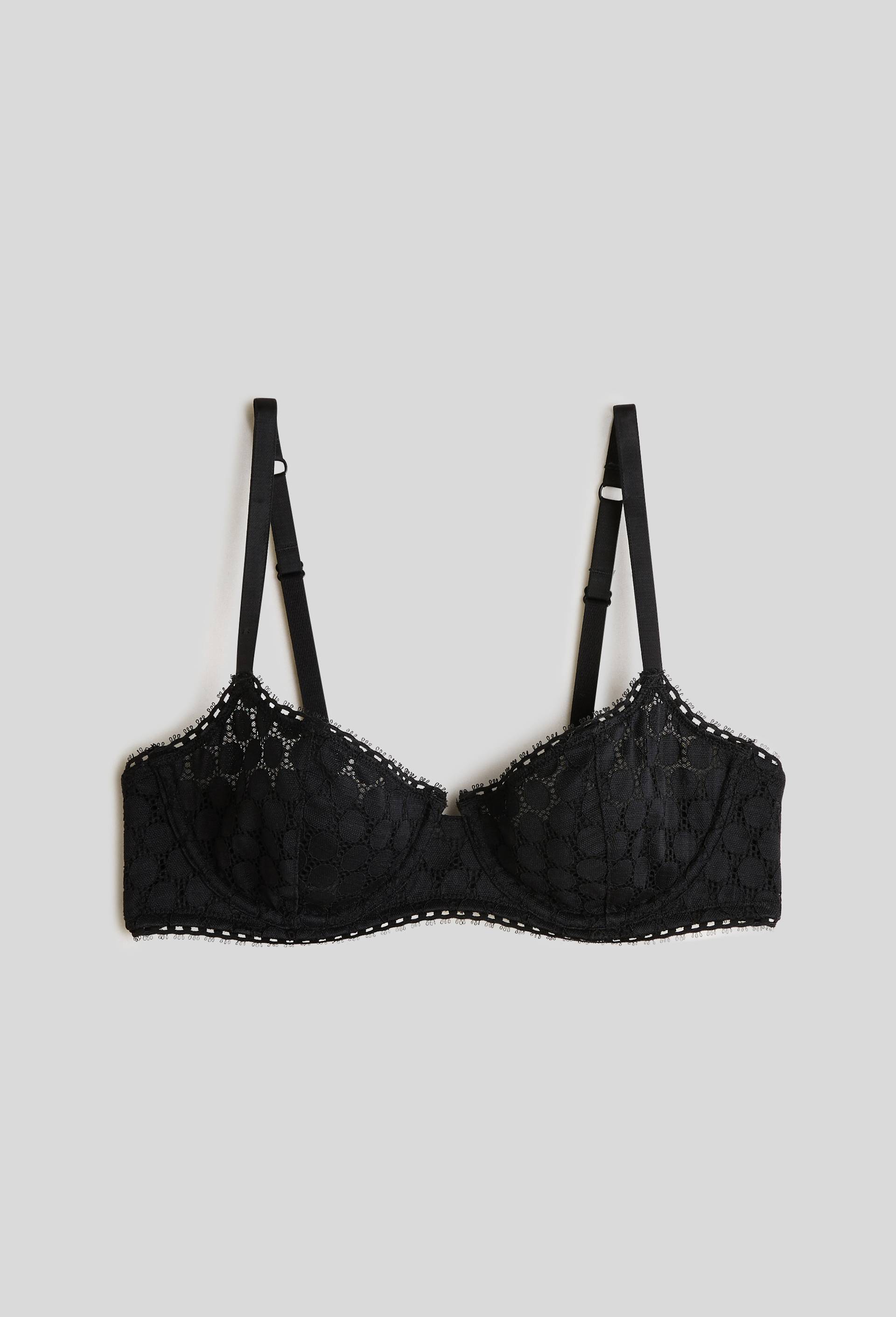 Soutien-gorge corbeille balconnet ROMY en dentelle, Oeko-Tex, Noir, large image number 0