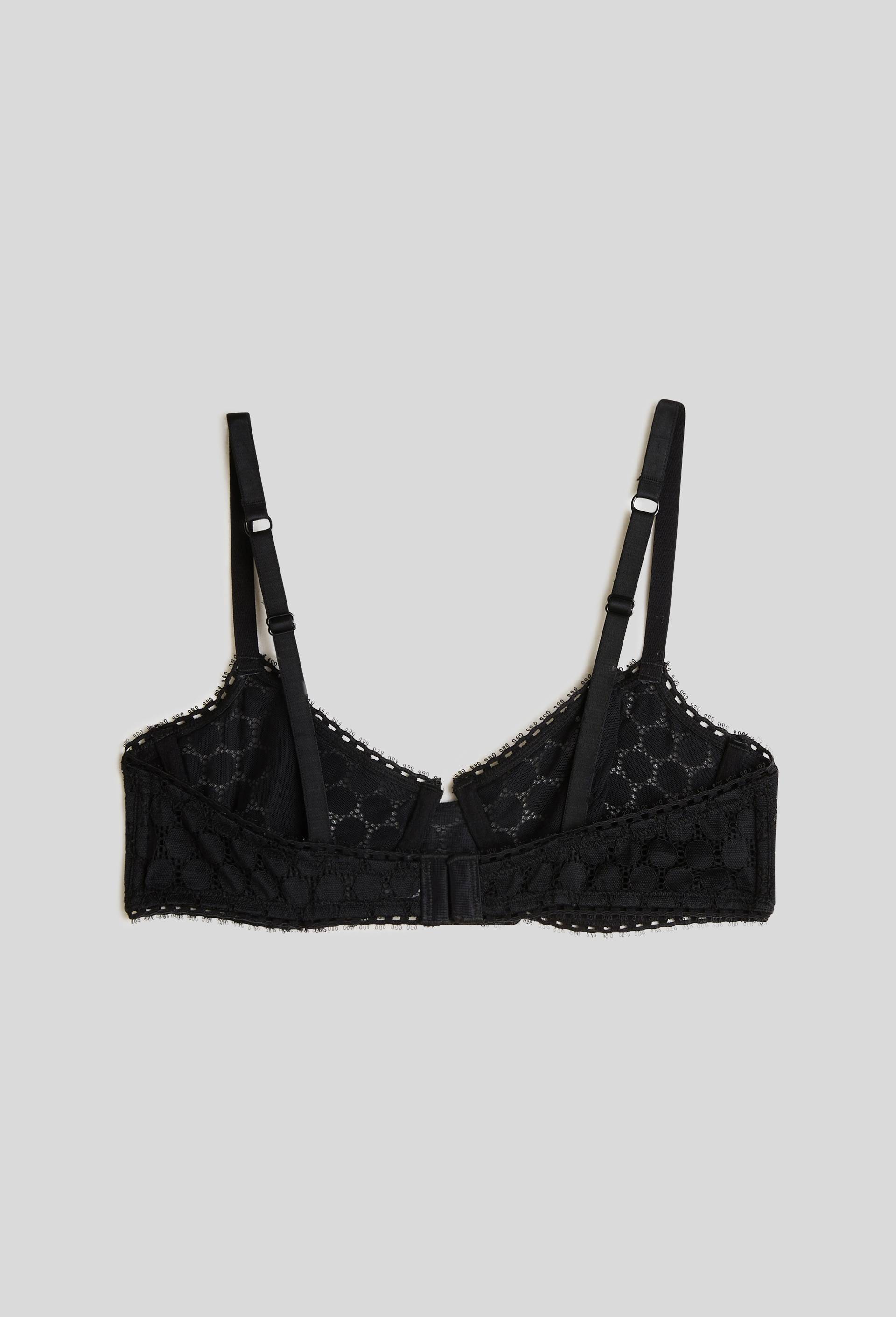 Soutien-gorge corbeille balconnet ROMY en dentelle, Oeko-Tex, Noir, large image number 1