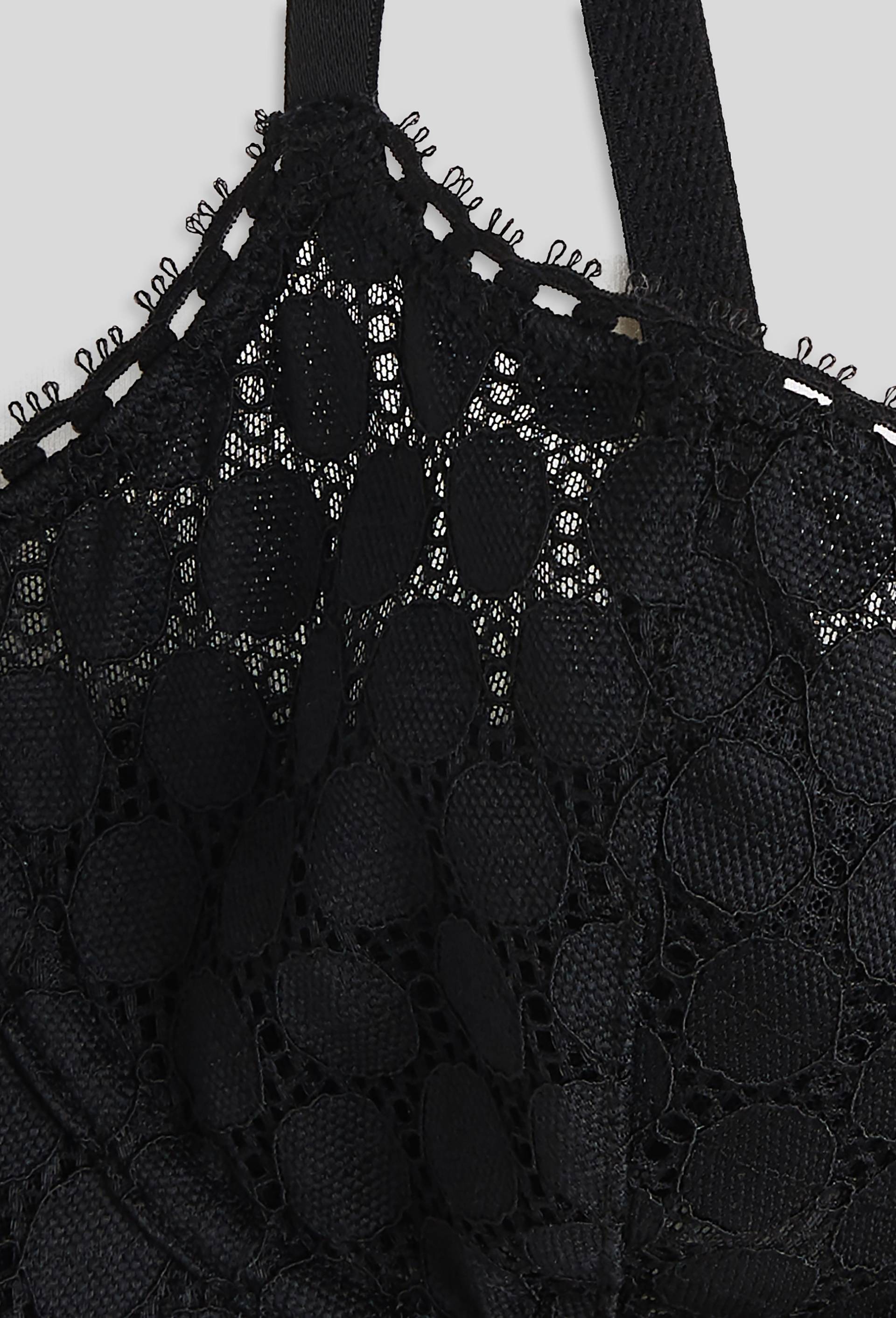 Soutien-gorge corbeille balconnet ROMY en dentelle, Oeko-Tex, Noir, large image number 2