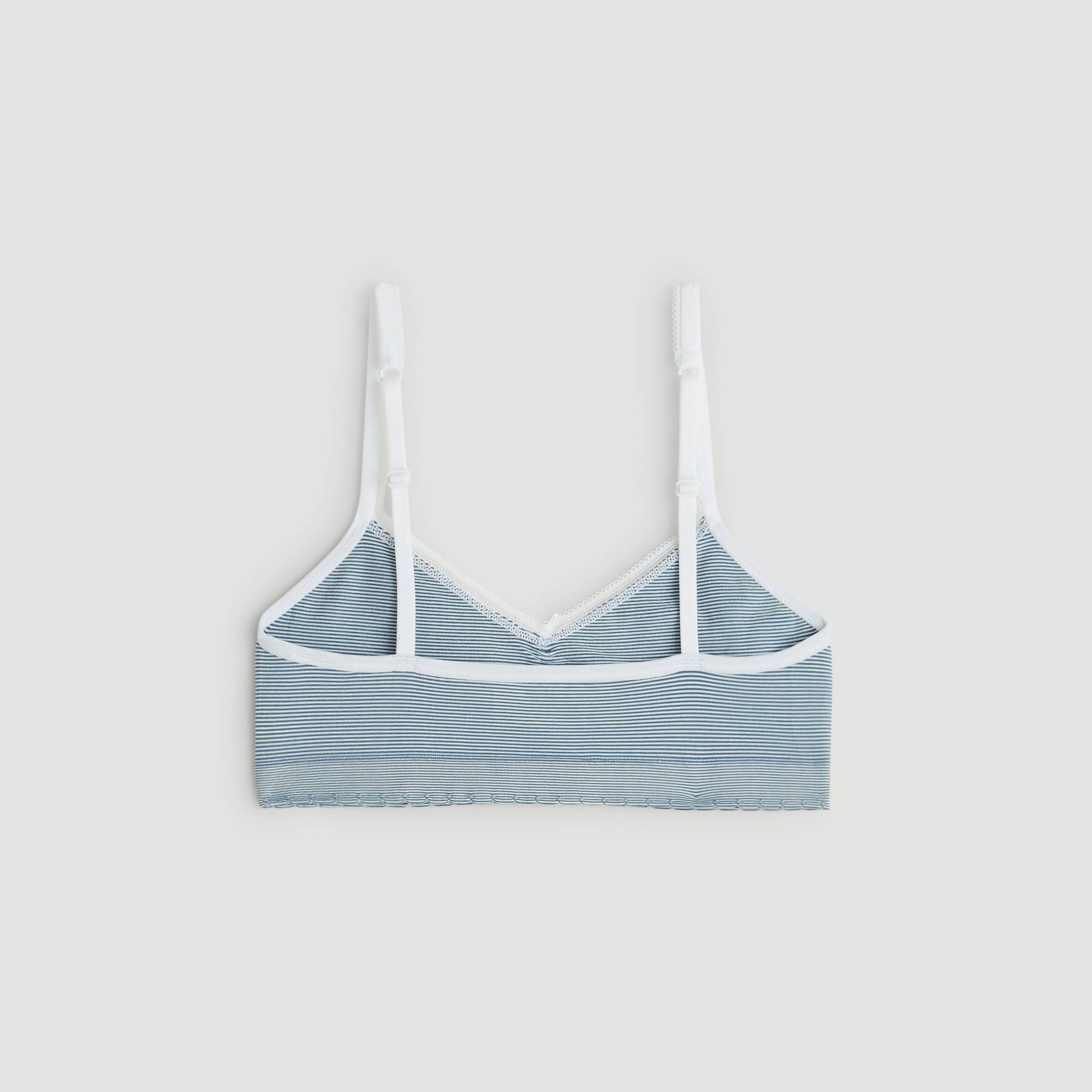 Soutien gorge rayé sans couture, Indigo, large image number 1