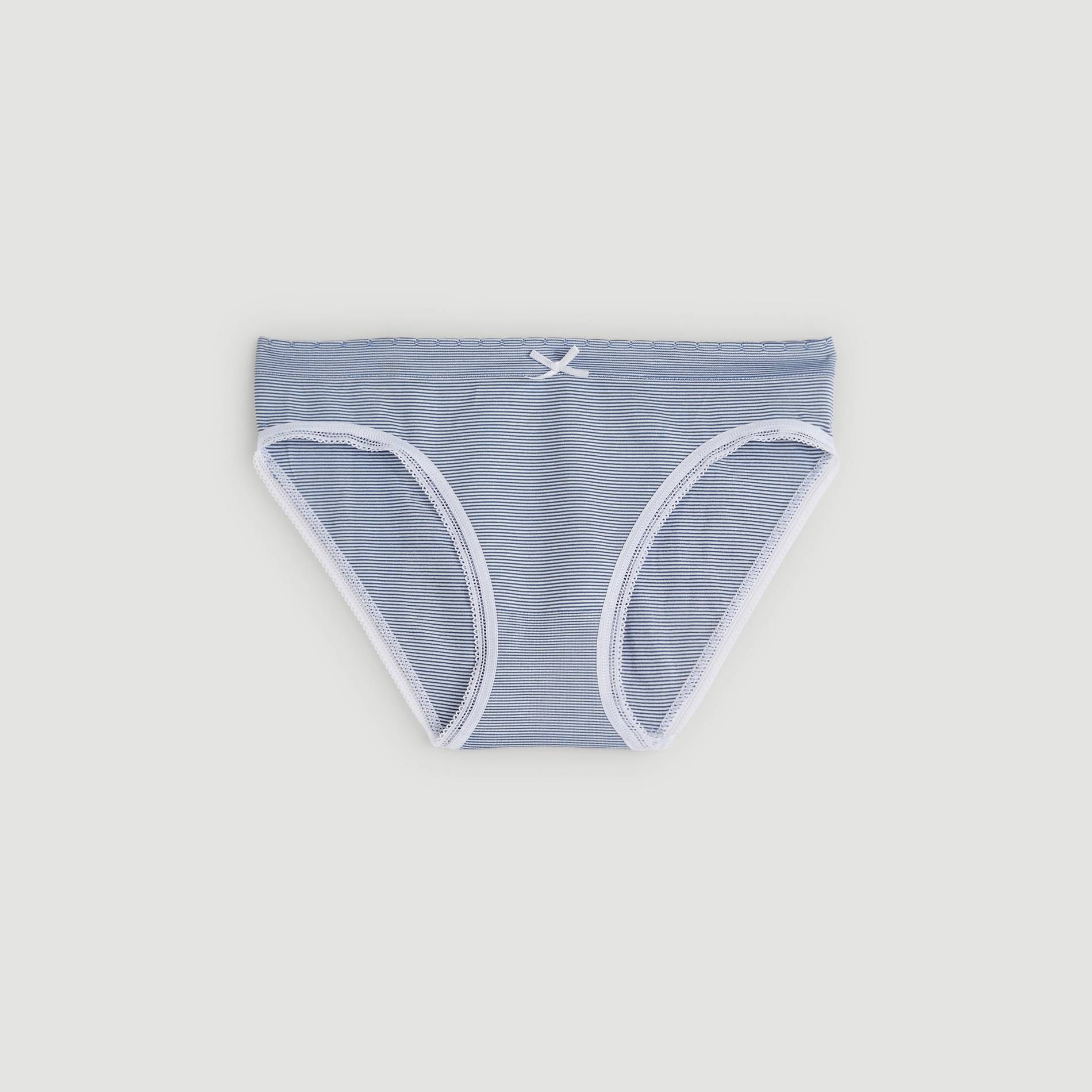 Culotte rayee sans couture, Indigo, large image number 0