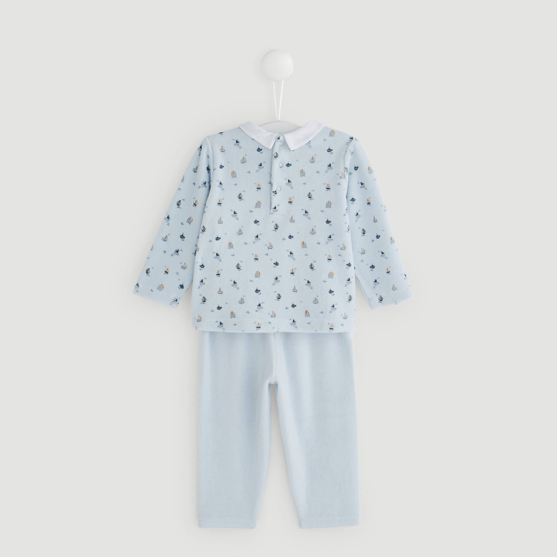 Pyjama imprime - Oeko-Tex ®, Bleu marine, large image number 1.0