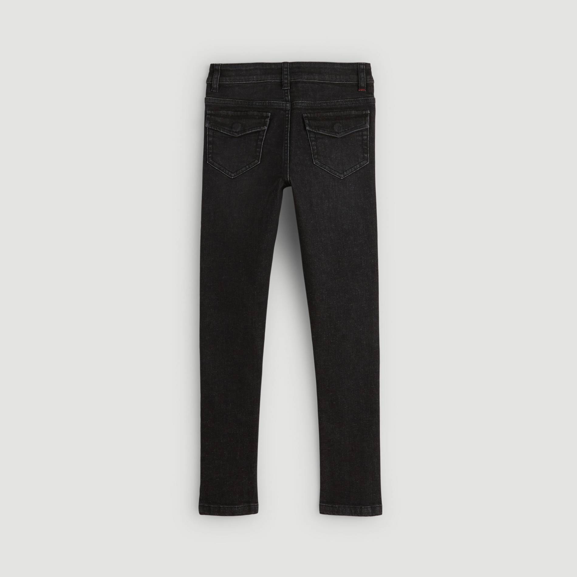 Jean skinny, coton BIo et Oeko-Tex, Gris foncé, large image number 1.0