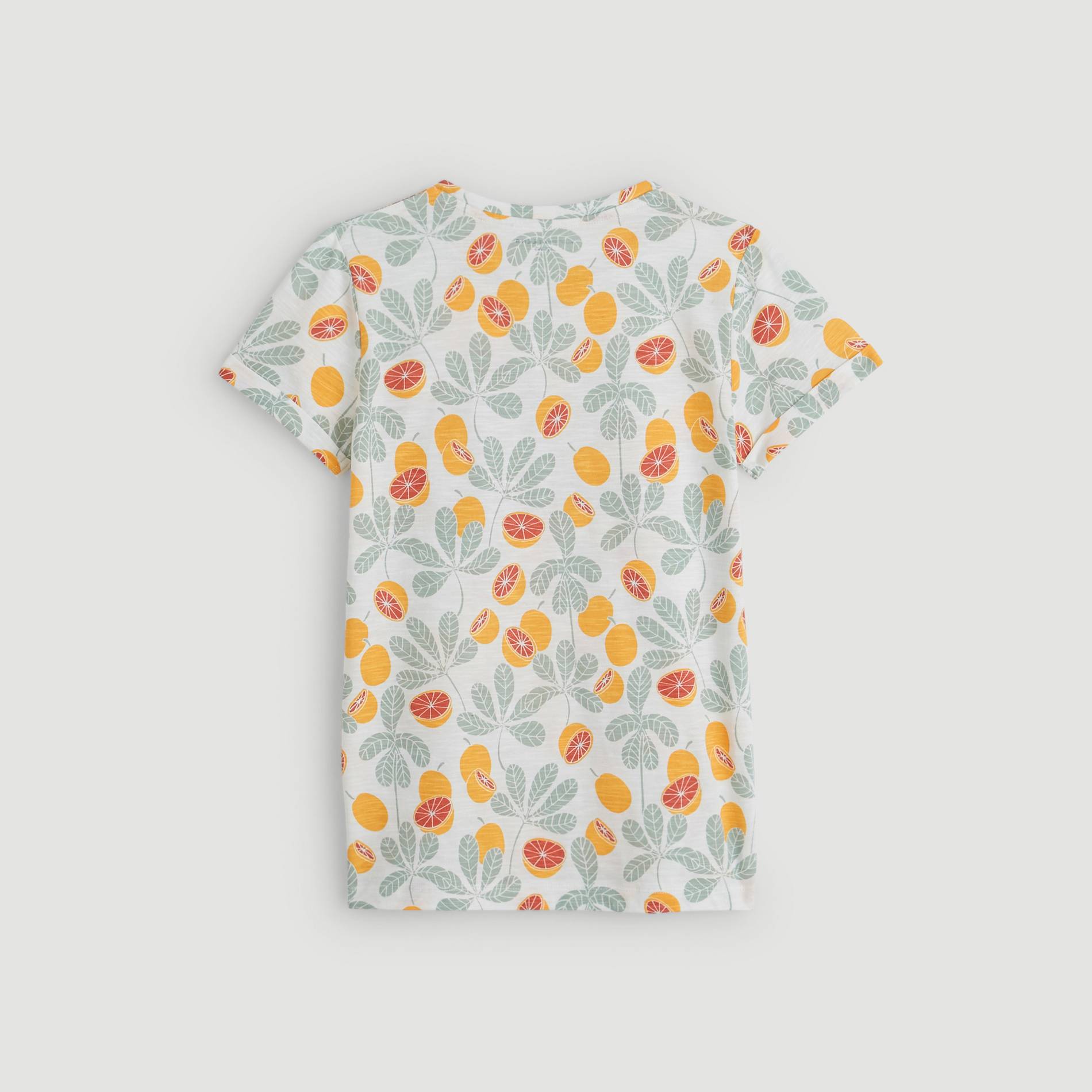 T-shirt manches courtes imprimé, Ecru, large image number 2