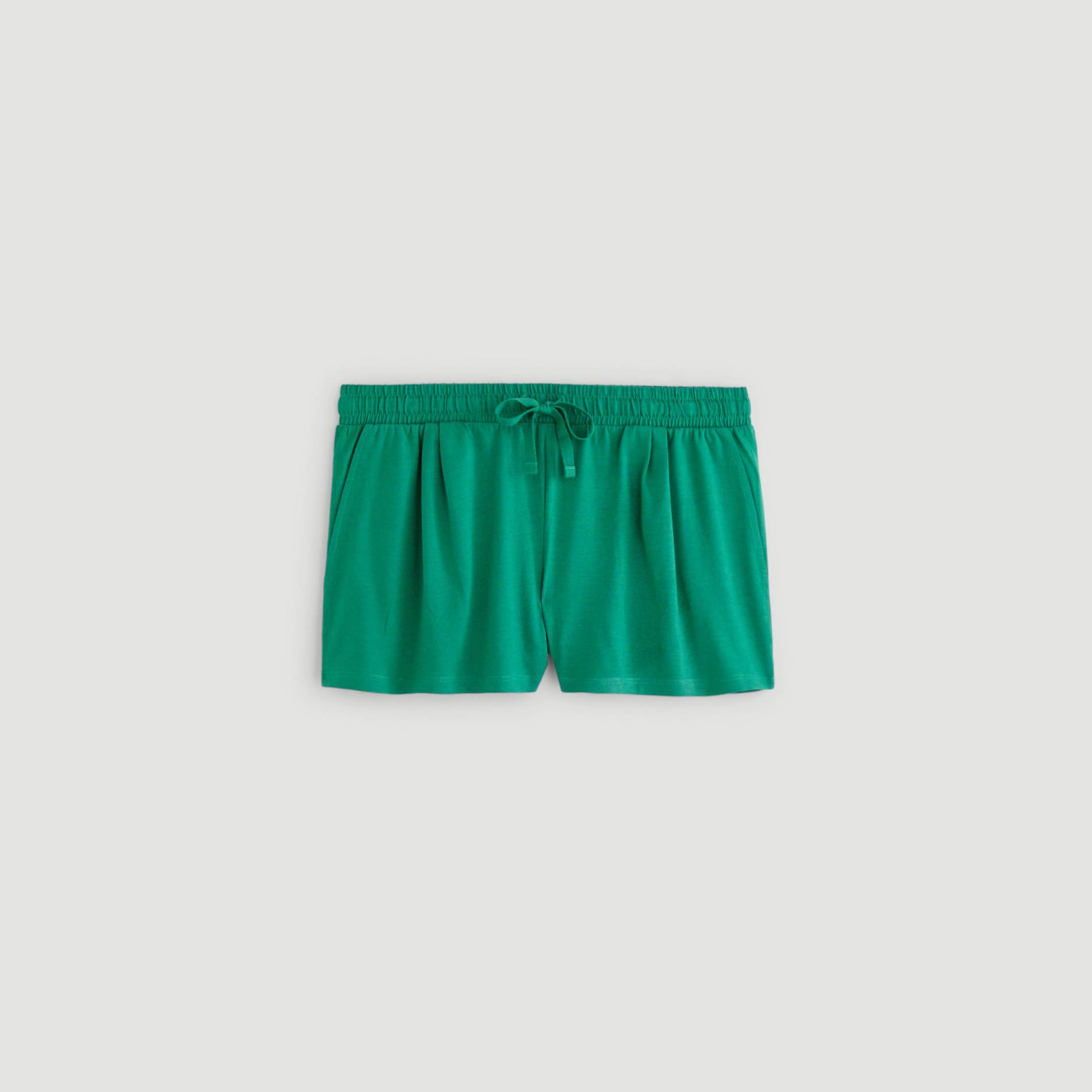 Short uni en coton BIO, Vert, large image number 2.0