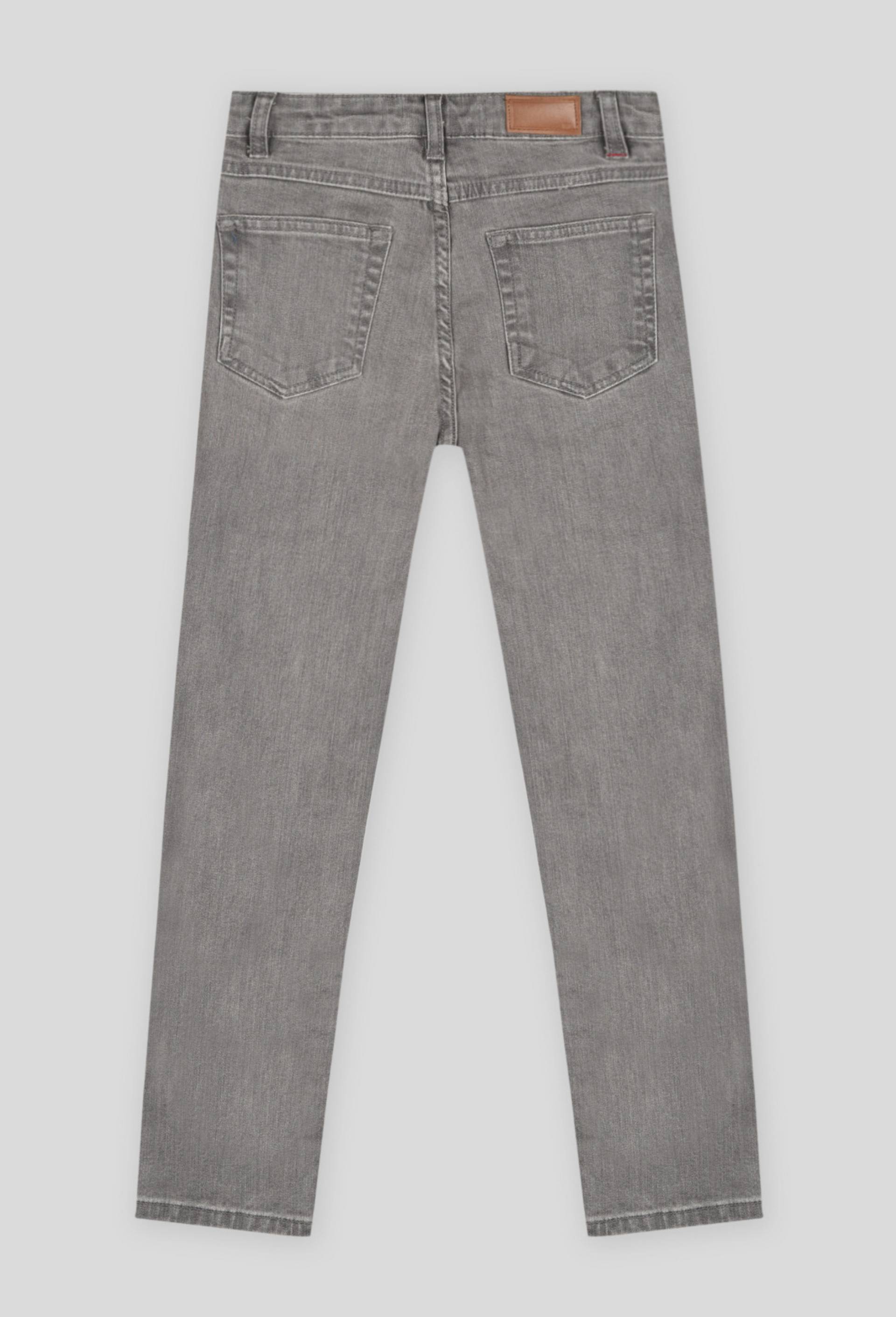 Pantalon en jean droit contenant du coton BIO, Gris foncé, large image number 1.0