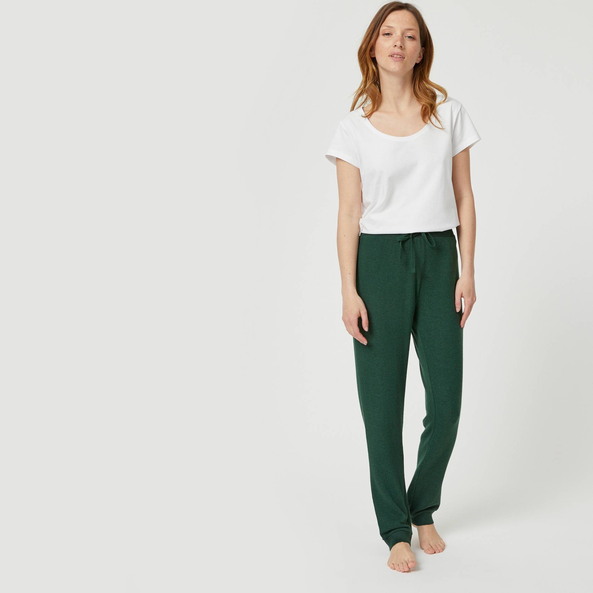 Pantalon doudou, Vert foncé, large image number 0.0