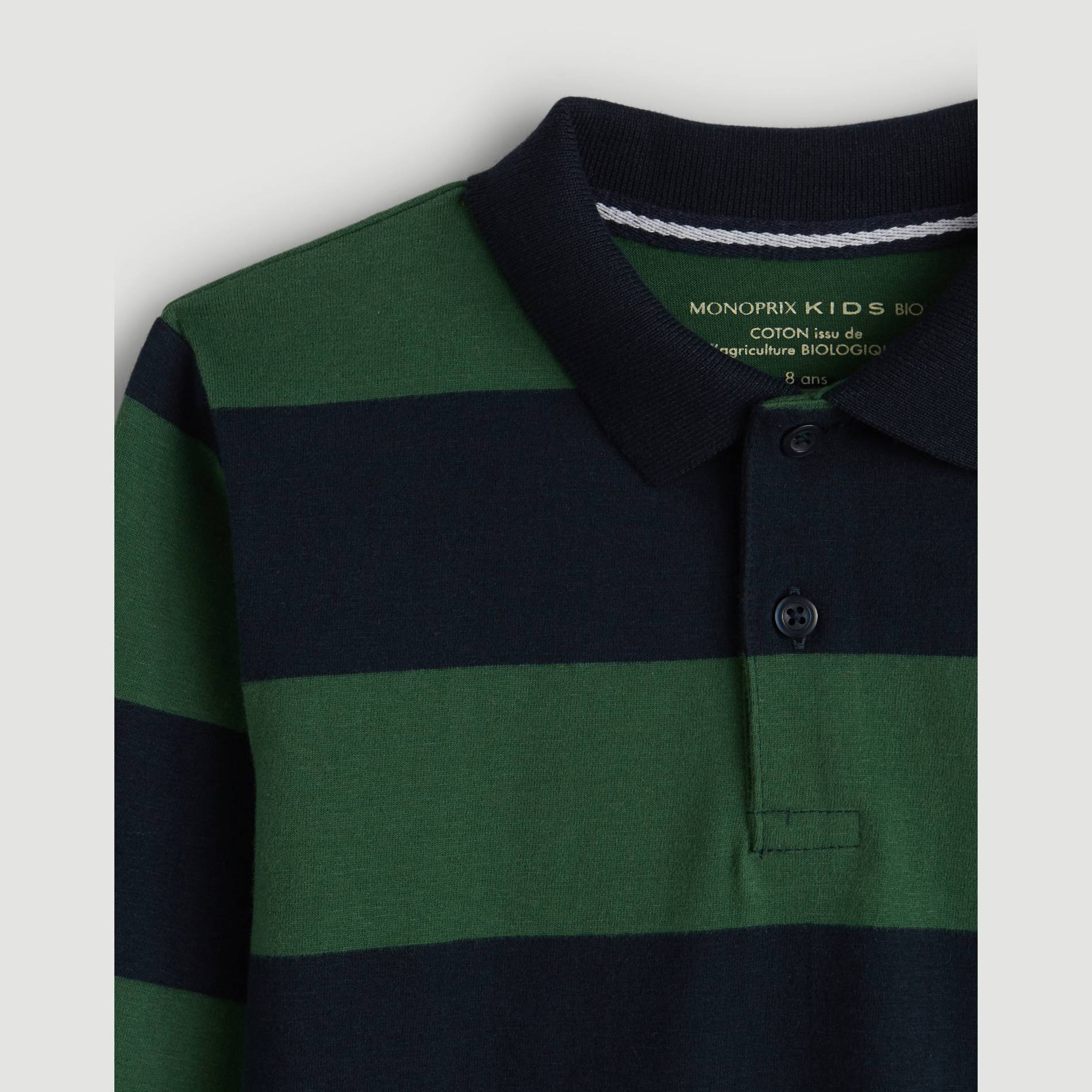 Polo bandes, Emeraude, large image number 2