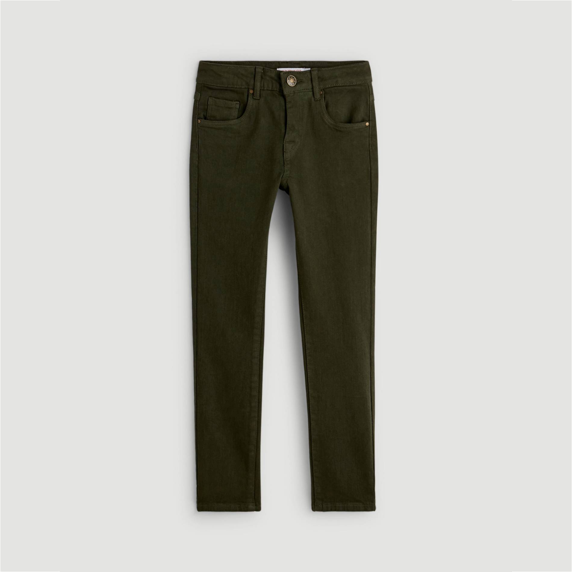 Pantalon coupe slim, Vert foncé, large image number 0.0