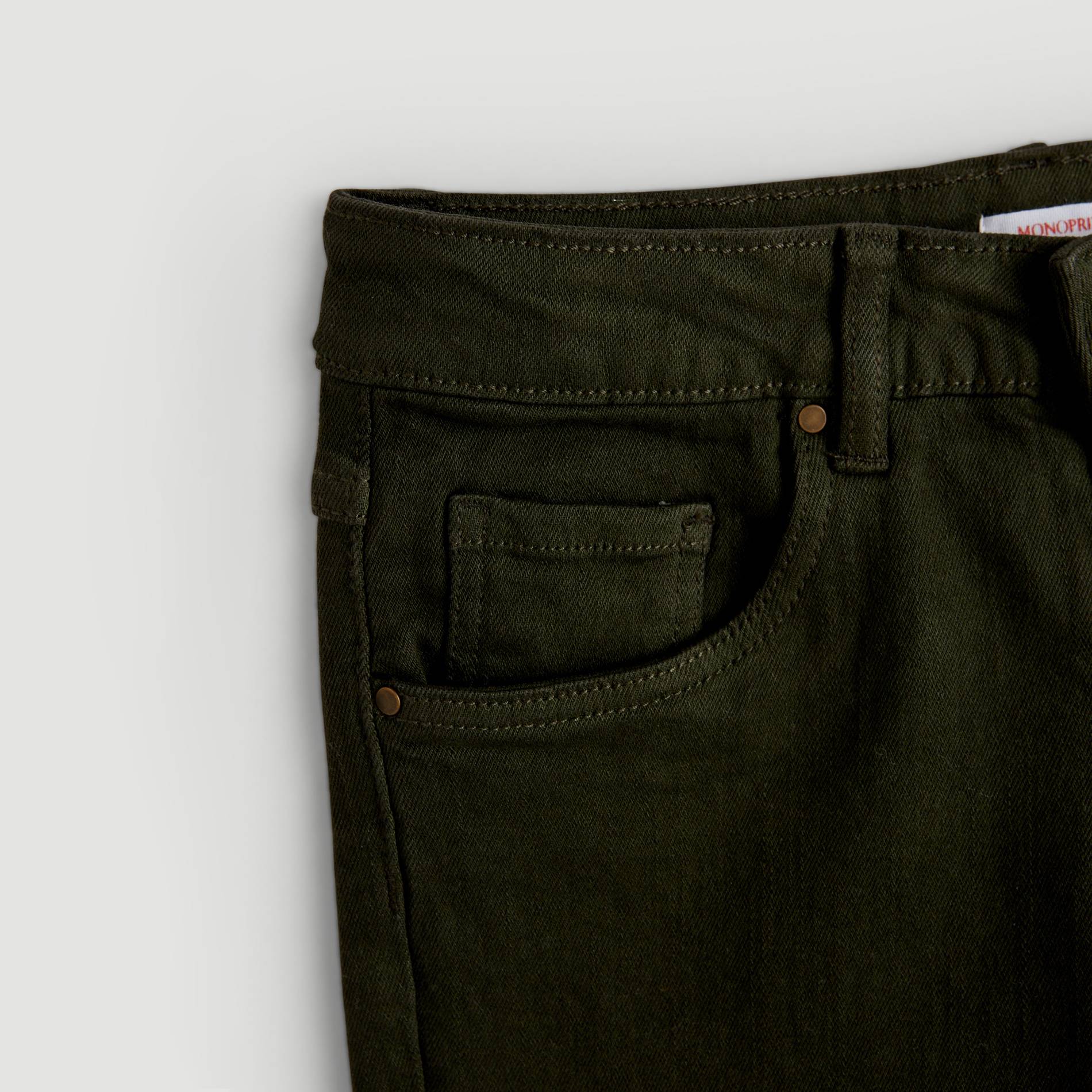 Pantalon coupe slim, Vert foncé, large image number 2