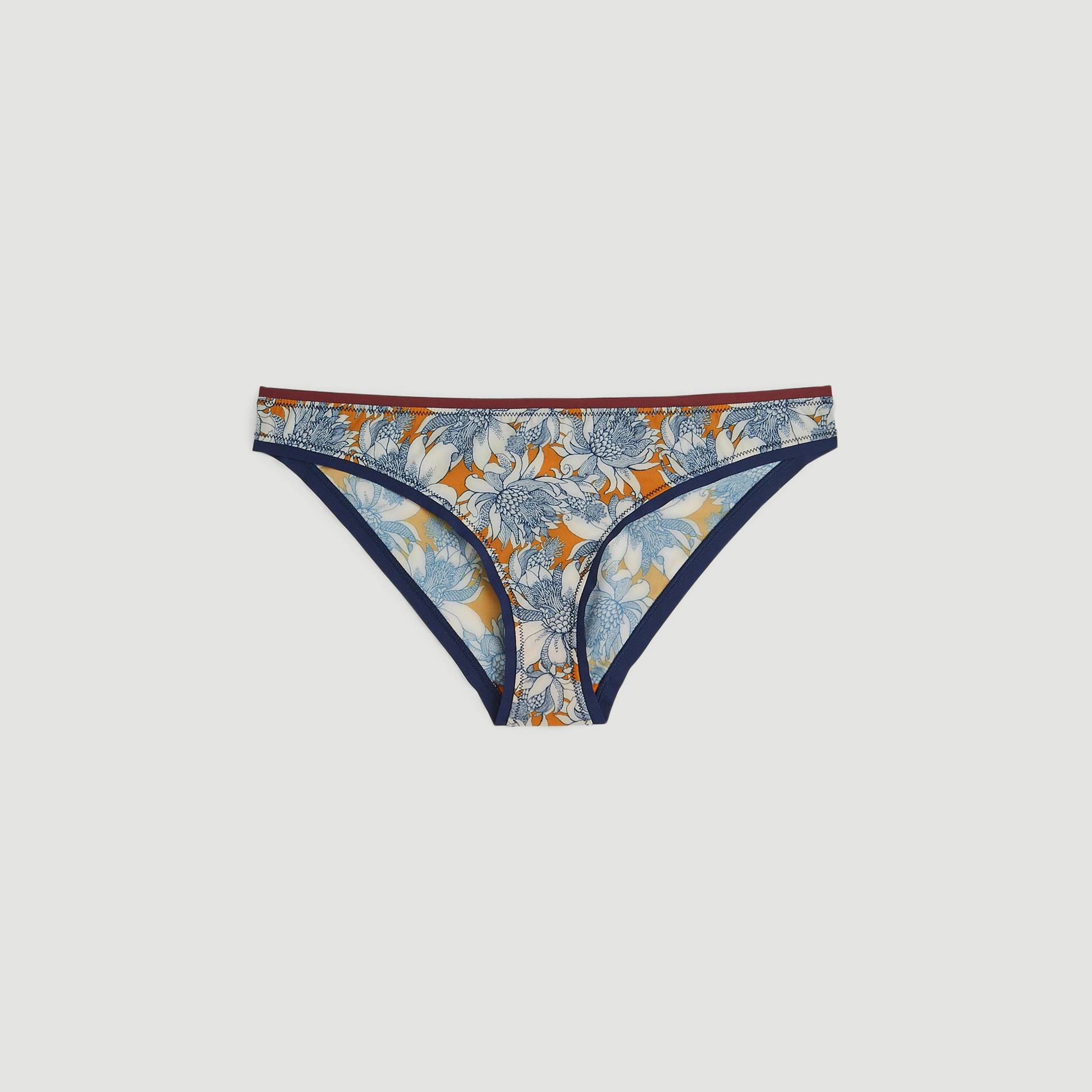 Culotte en chiffon imprime, Safran, large image number 2