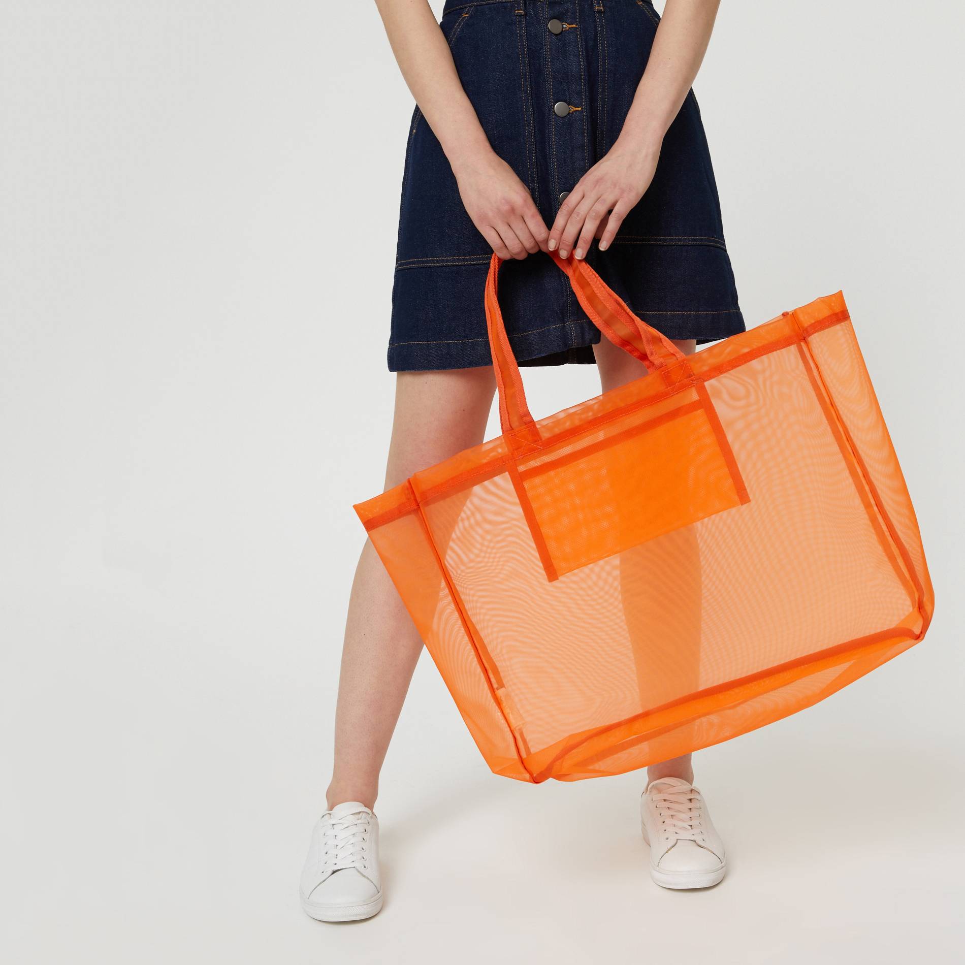 Cabas resille, Orange, large image number 0